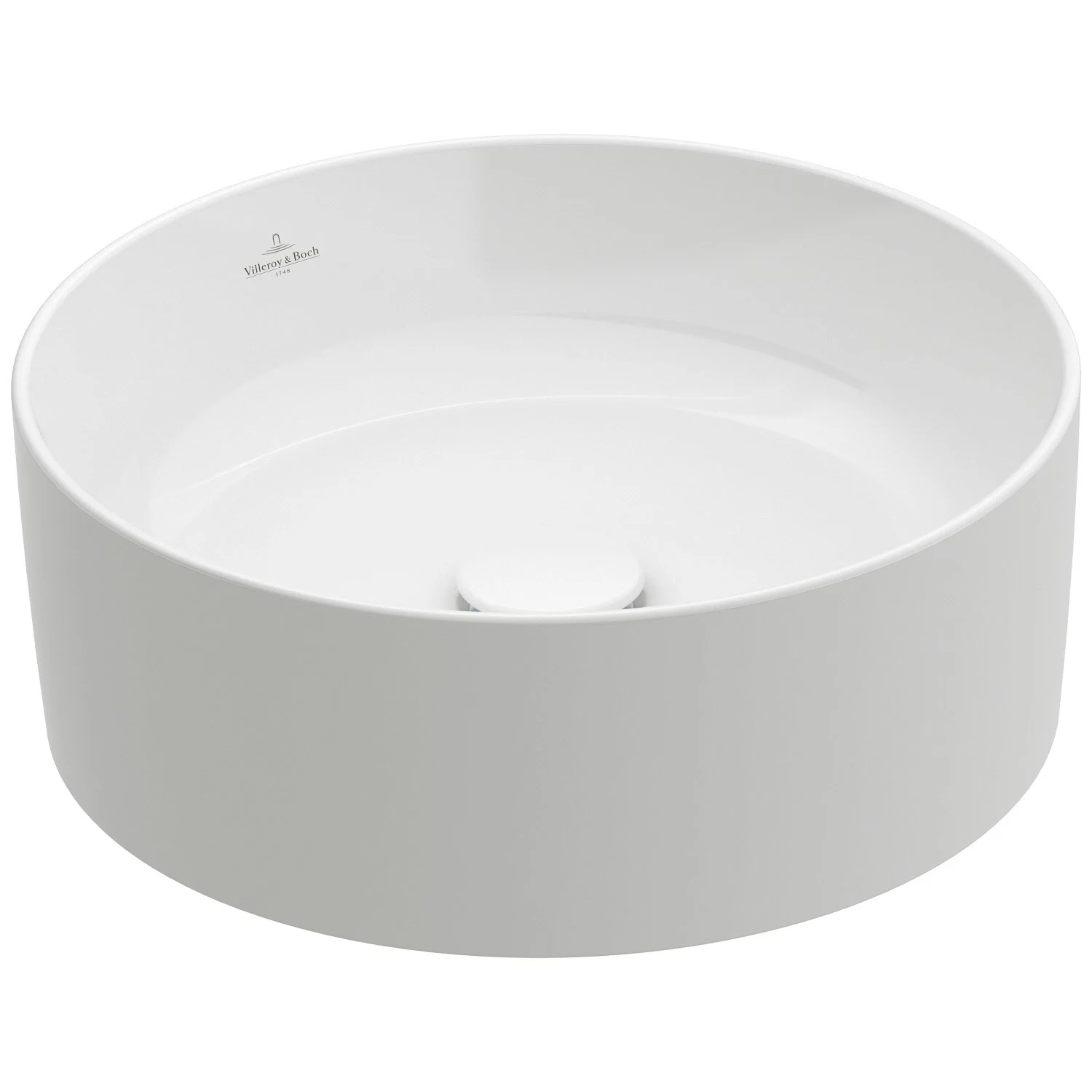 Villeroy & Boch Collaro Aufsatzwaschtisch 40 cm rund ohne Überlauf, ohne Hahnloch Bild 2