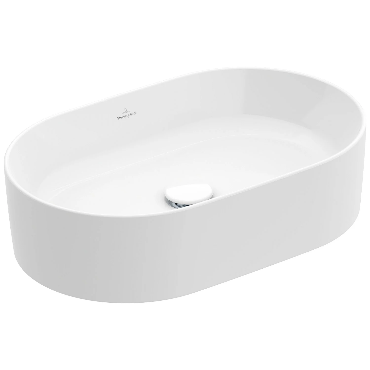 Villeroy & Boch Collaro Aufsatzwaschtisch 56 cm oval ohne Überlauf, ohne Hahnloch Bild 2