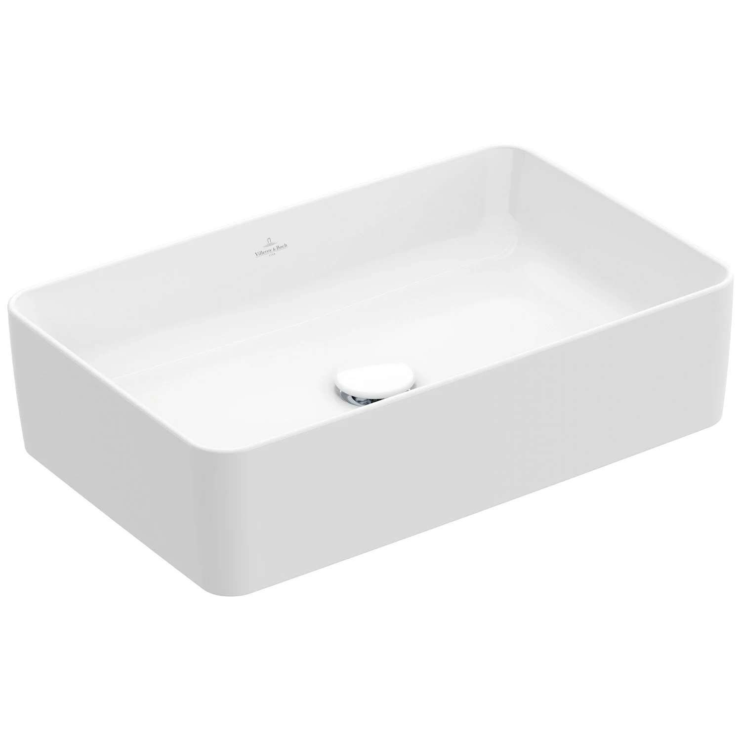 Villeroy & Boch Collaro Aufsatzwaschtisch 56 cm eckig ohne Überlauf, ohne Hahnloch Bild 2