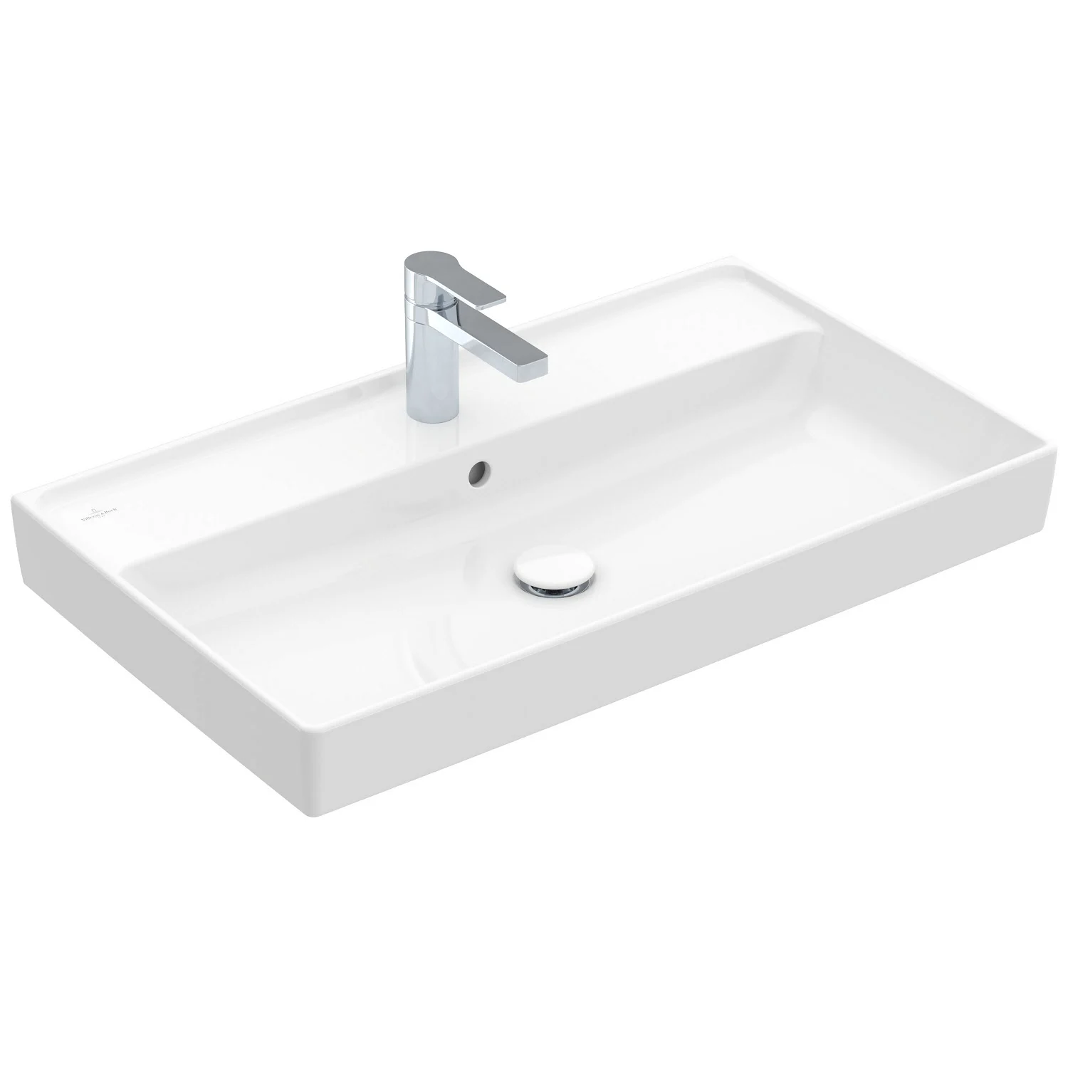 Villeroy & Boch Collaro Schrankwaschtisch 80 cm geschliffen, mit Überlauf, 1 Hahnloch Bild 2