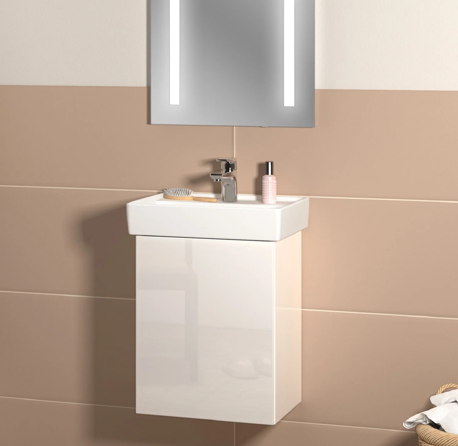 Umywalka w nowoczesnej łazience, Villeroy & Boch