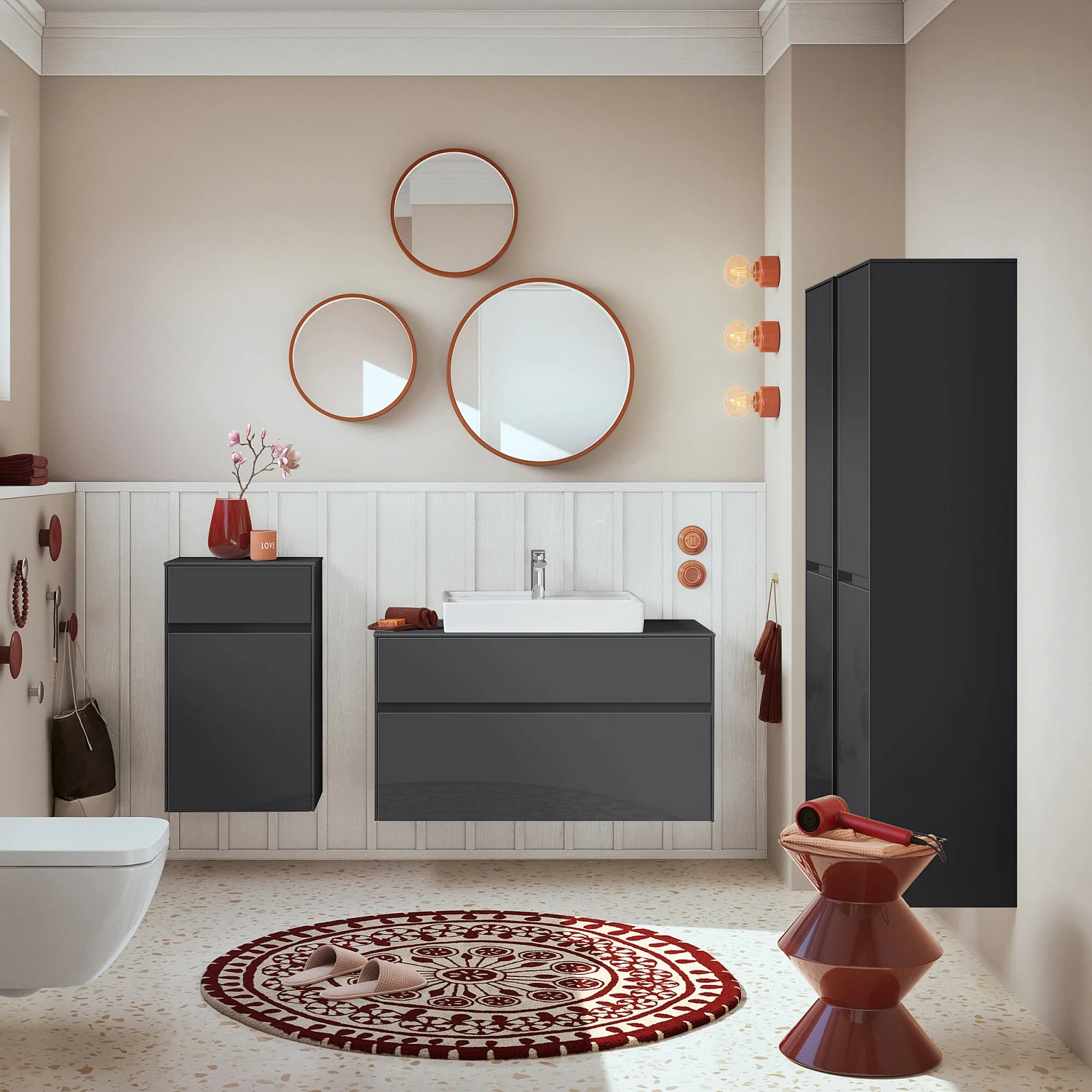 Villeroy & Boch Collaro Schrankwaschtisch 60 cm, geschliffen, mit Überlauf, 1 Hahnloch Bild 6