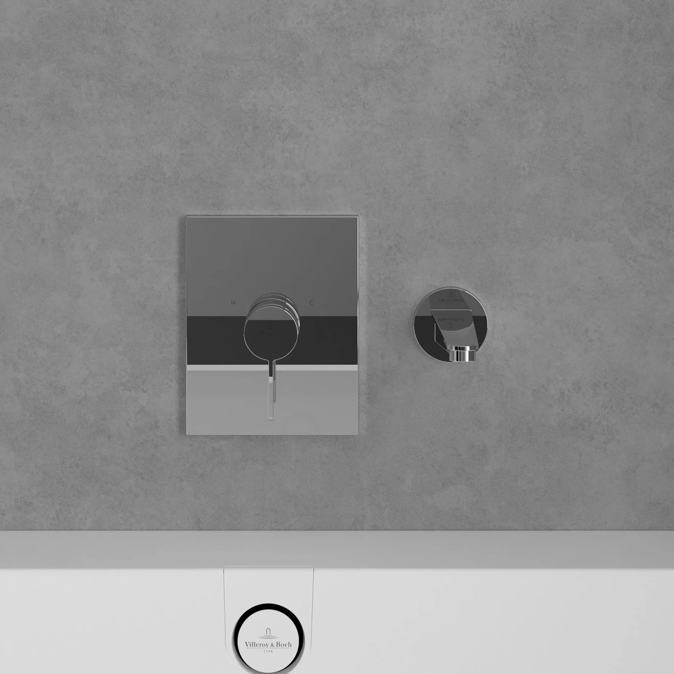 Villeroy & Boch Conum Badewannenauslauf für Wandmontage Bild 4