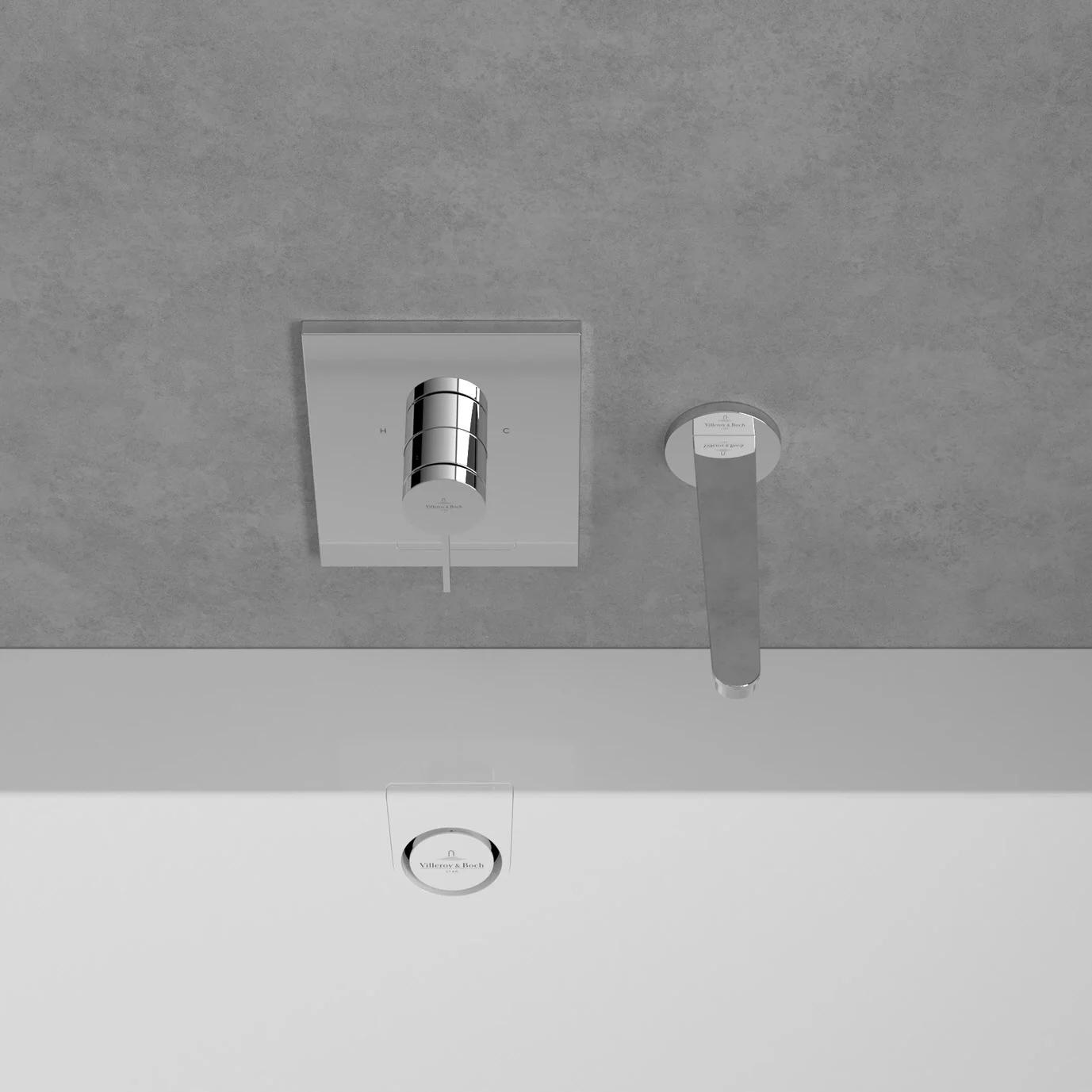 Villeroy & Boch Conum Badewannenauslauf für Wandmontage Bild 6