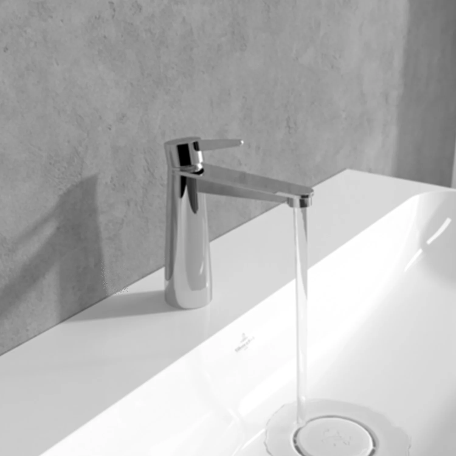 Chromowana bateria jednouchwytowa z bieżącą wodą, Villeroy & Boch