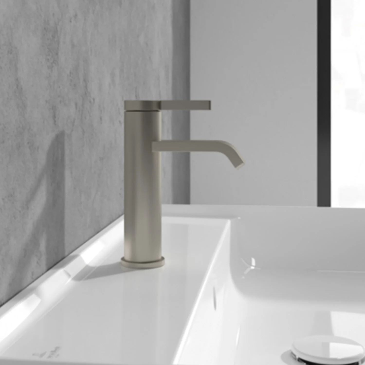 Niklowana bateria na umywalce, Villeroy & Boch