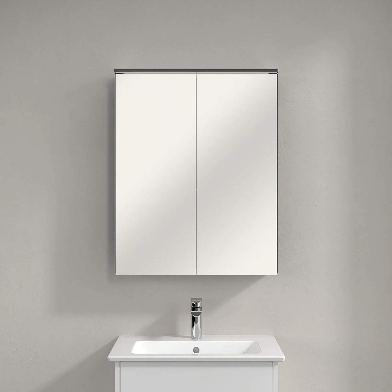Villeroy & Boch Finero Vorbau-Spiegelschrank mit Beleuchtung 60,7 x 75,8 cm Bild 2