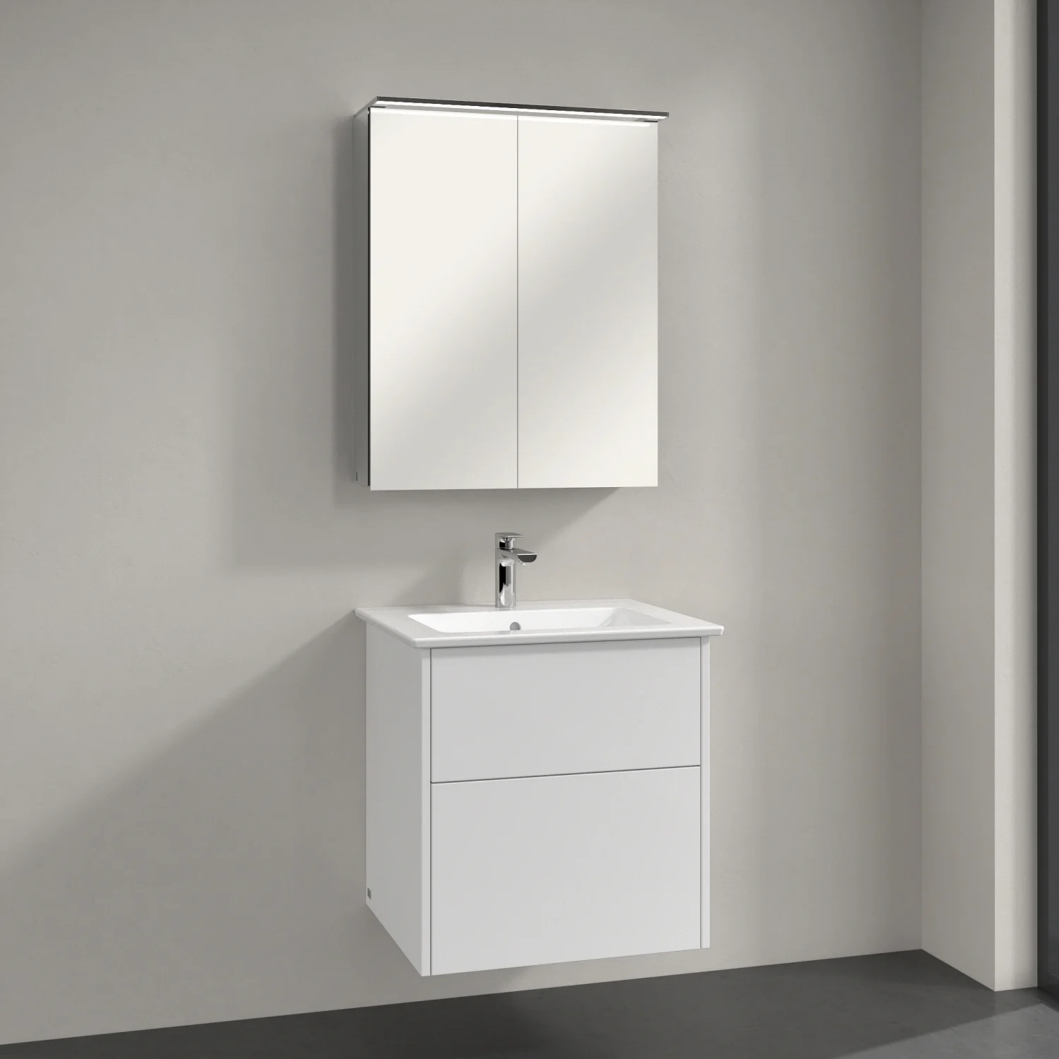 Villeroy & Boch Finero Vorbau-Spiegelschrank mit Beleuchtung 60,7 x 75,8 cm Bild 3