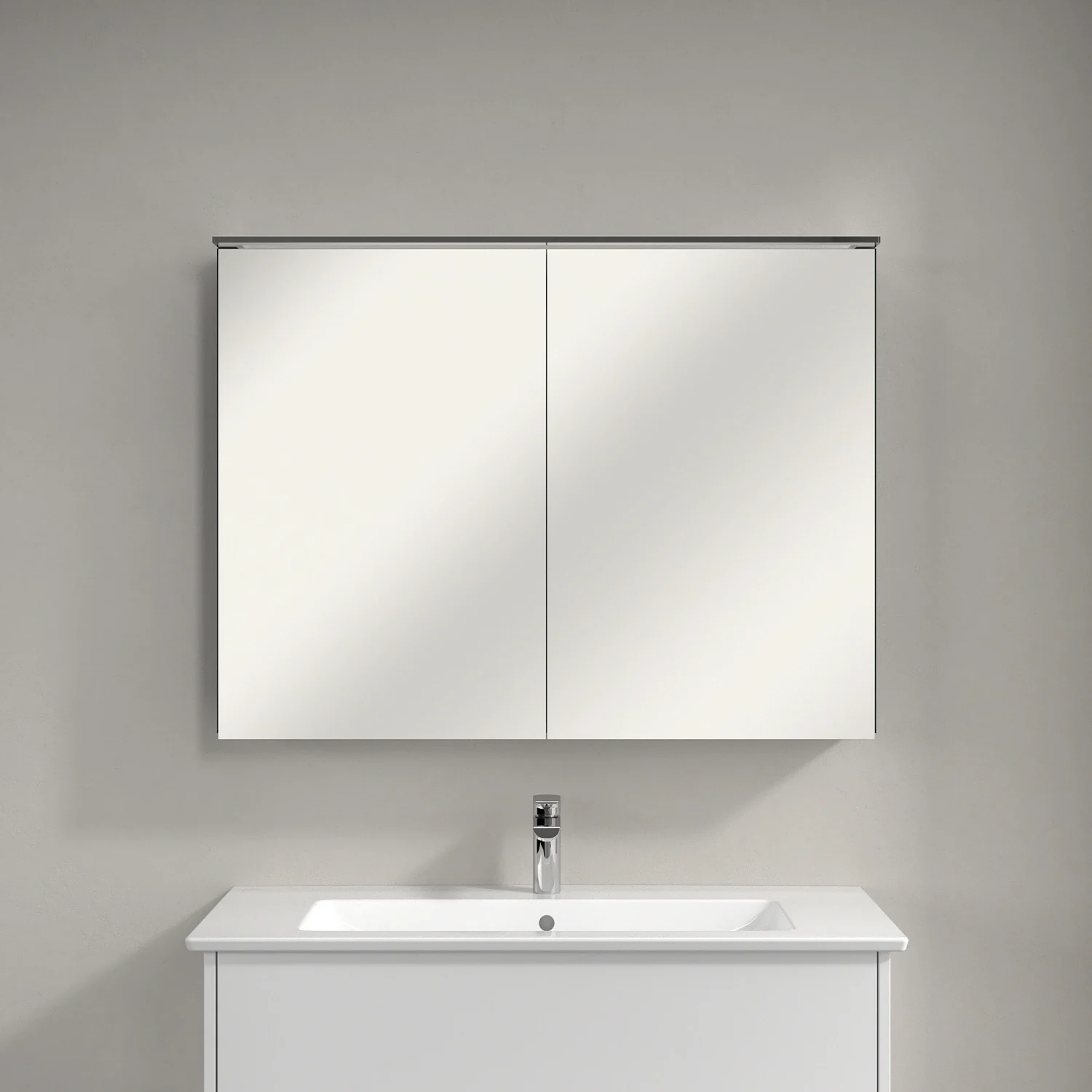 Villeroy & Boch Finero Vorbau-Spiegelschrank mit Beleuchtung 100,7 x 75,8 cm Bild 2