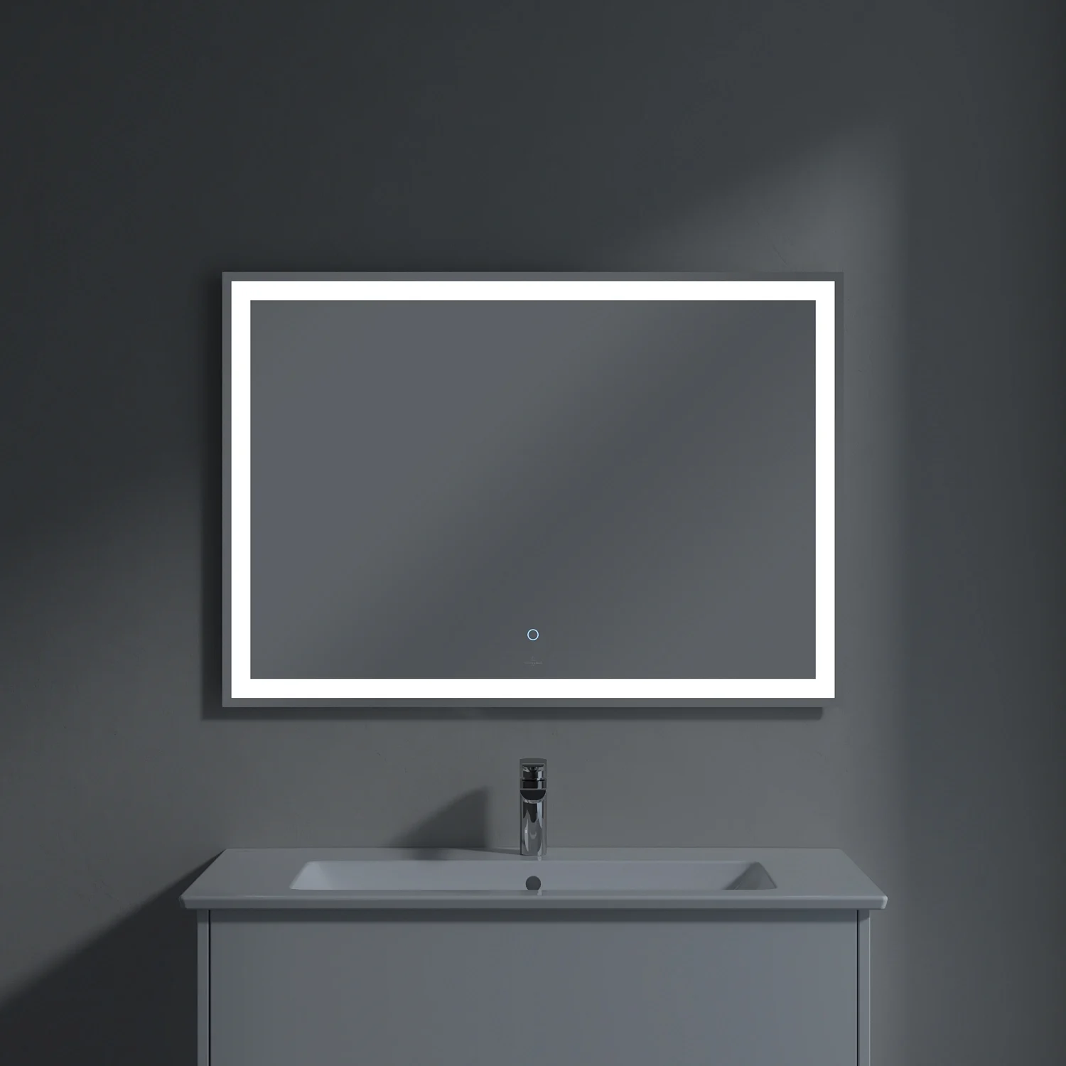 Villeroy & Boch Finero Badspiegel 100 x 70 cm mit umlaufendem LED-Lichtband Bild 6