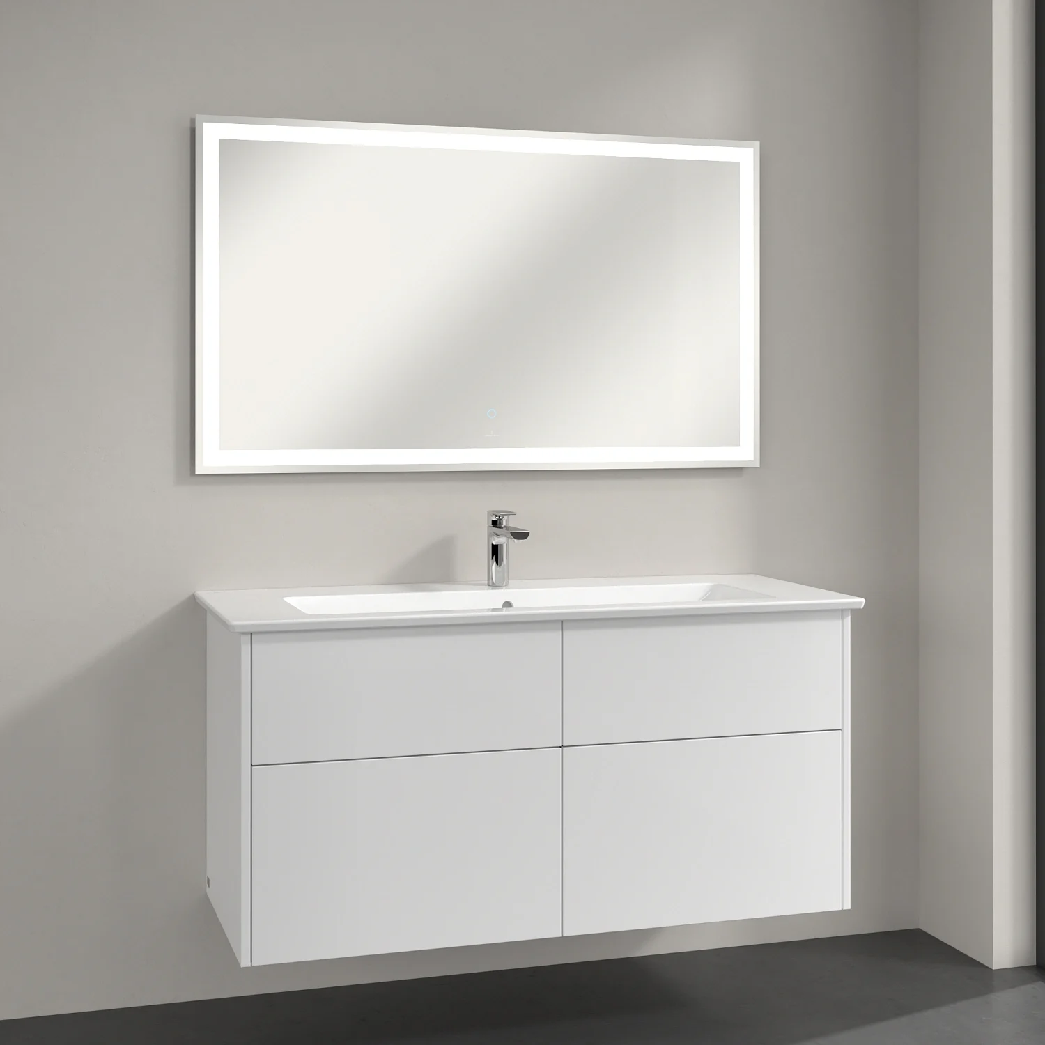 Villeroy & Boch Finero Badspiegel 120 x 70 cm mit umlaufendem LED-Lichtband Bild 3