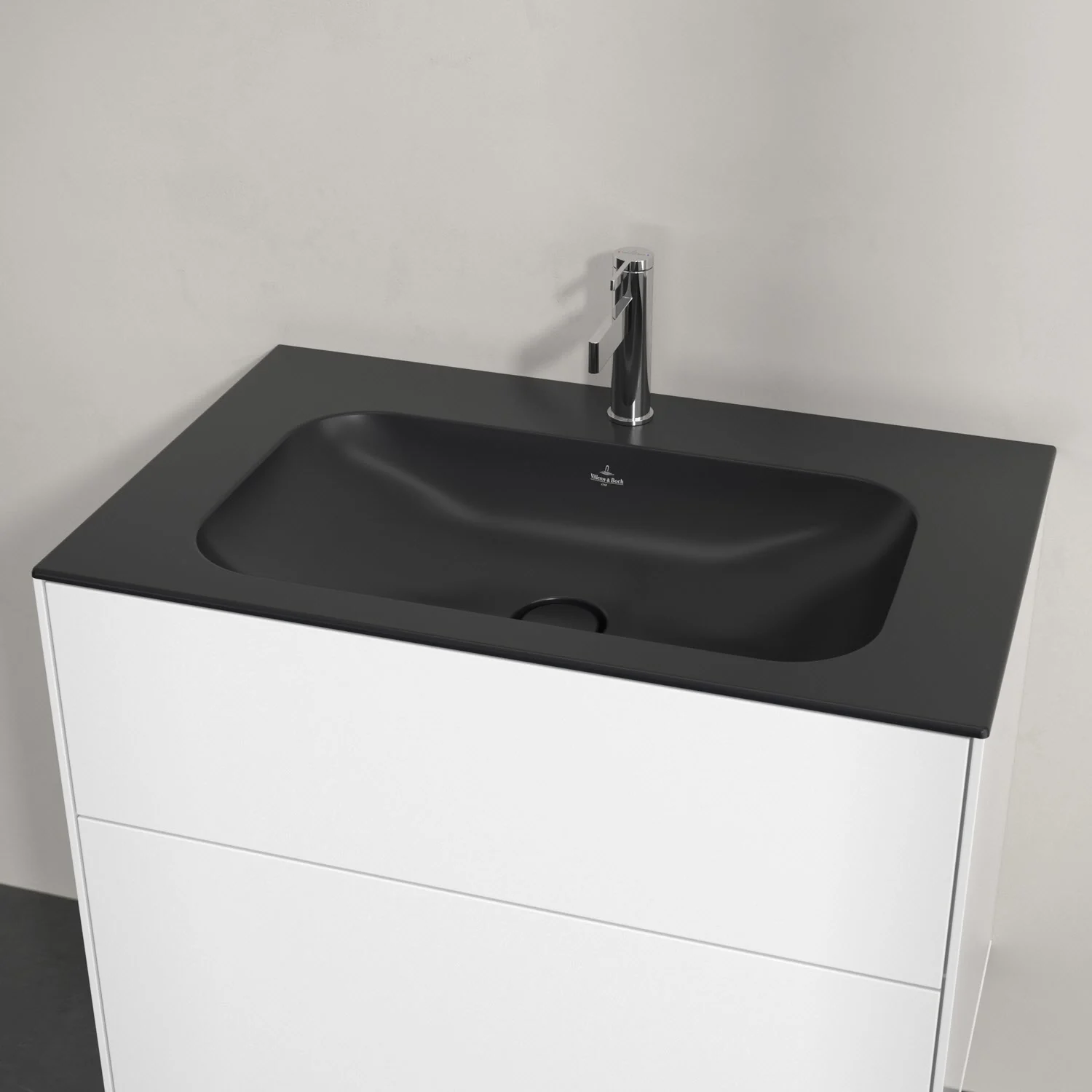 Villeroy & Boch Finion – umywalka szafkowa 80 cm, 1 otwór na baterię, bez przelewu
