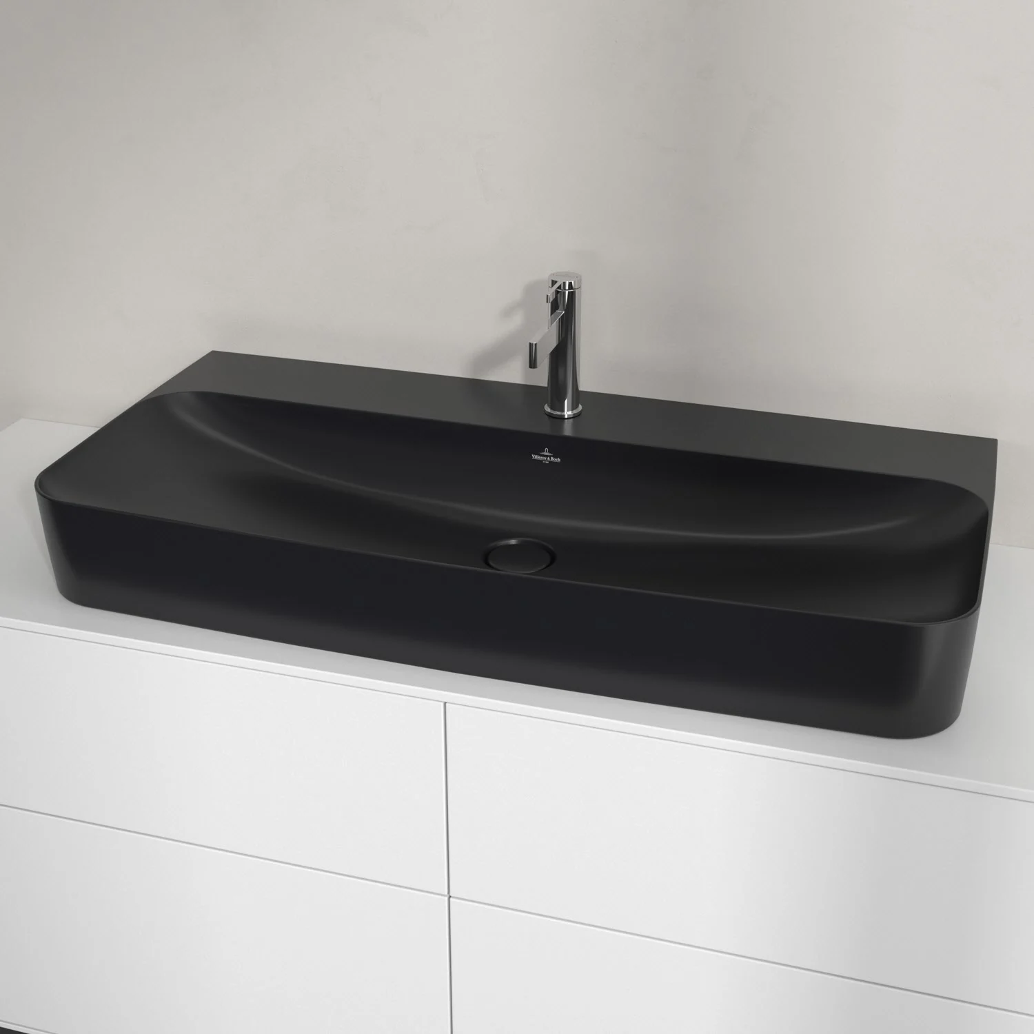Umywalka Villeroy & Boch Finion 100 cm z jednym otworem na baterię, z przelewem ViFlow