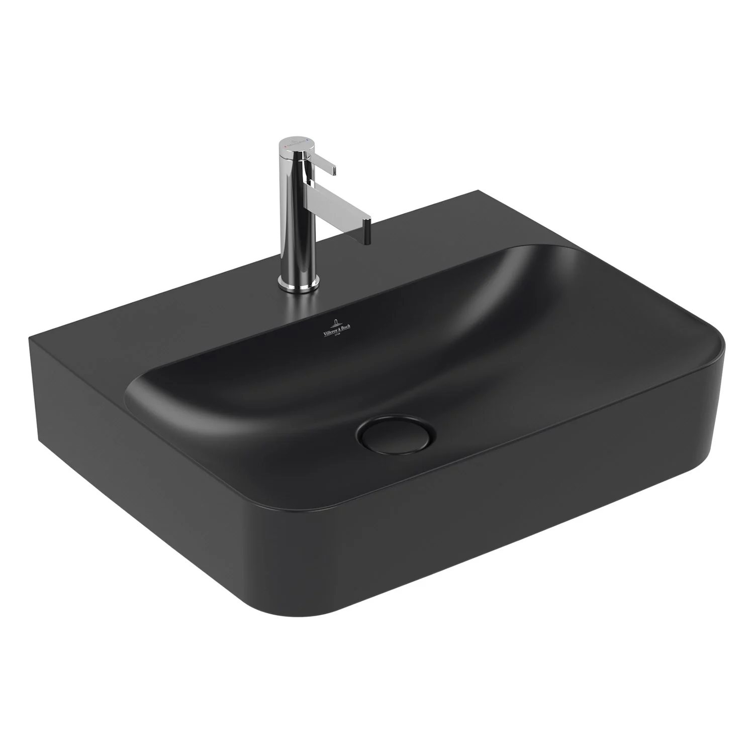 Umywalka Villeroy & Boch Finion 60 cm z jednym otworem na baterię, z przelewem ViFlow Zdjęcie 2