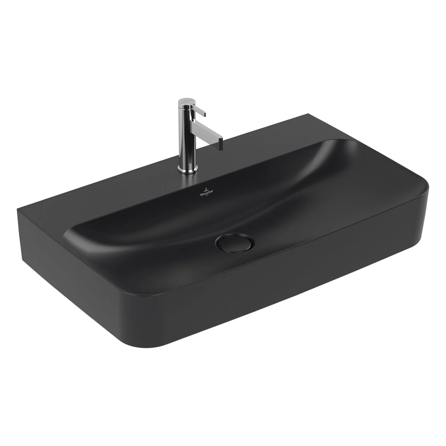 Umywalka Villeroy & Boch Finion 80 cm z jednym otworem na baterię, z przelewem ViFlow Zdjęcie 2