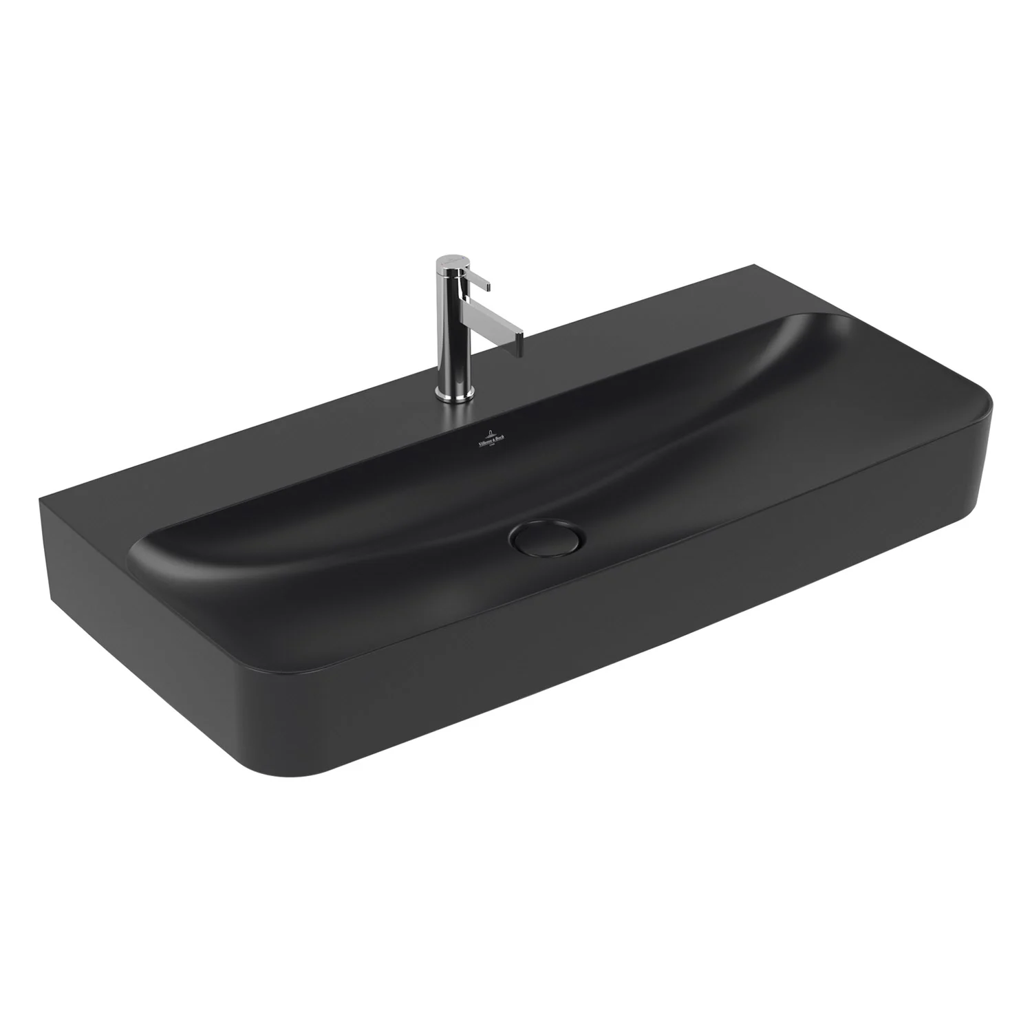 Umywalka Villeroy & Boch Finion 100 cm z jednym otworem na baterię, z przelewem ViFlow Zdjęcie 2