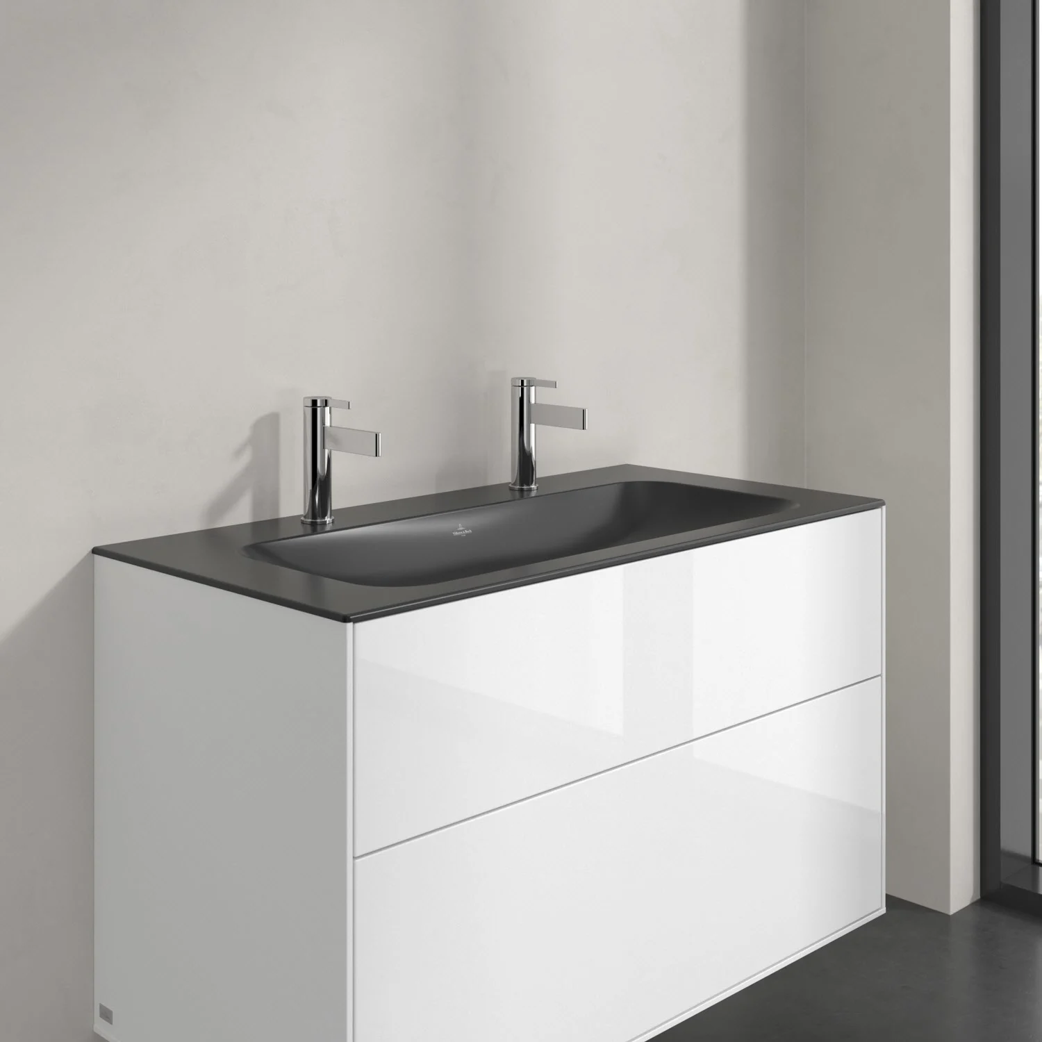 Villeroy & Boch Finion – umywalka szafkowa 100 cm, 2 otwory na baterię, bez przelewu Zdjęcie 3