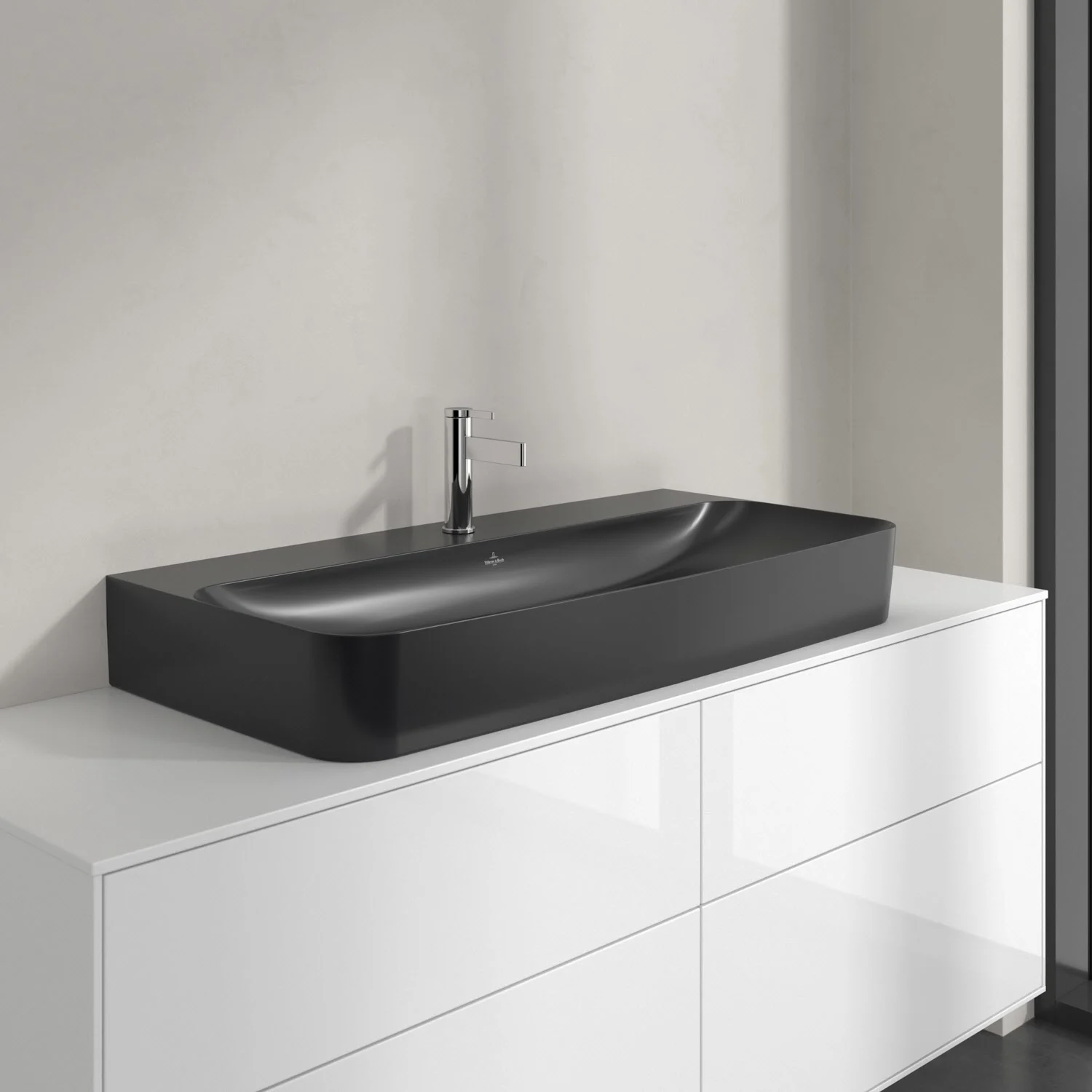 Umywalka Villeroy & Boch Finion 100 cm z jednym otworem na baterię, z przelewem ViFlow Zdjęcie 3