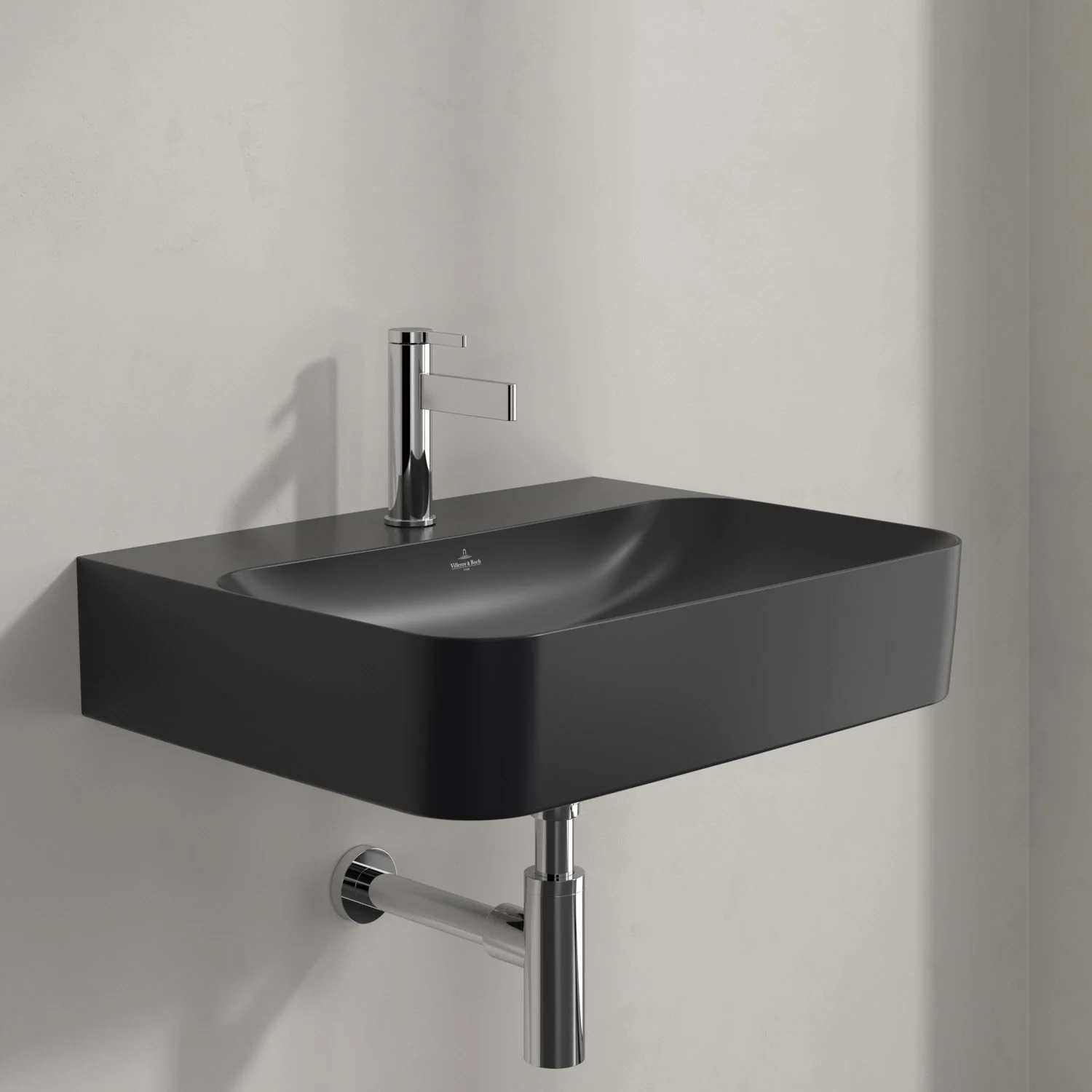 Umywalka Villeroy & Boch Finion 60 cm z jednym otworem na baterię, z przelewem ViFlow Zdjęcie 3