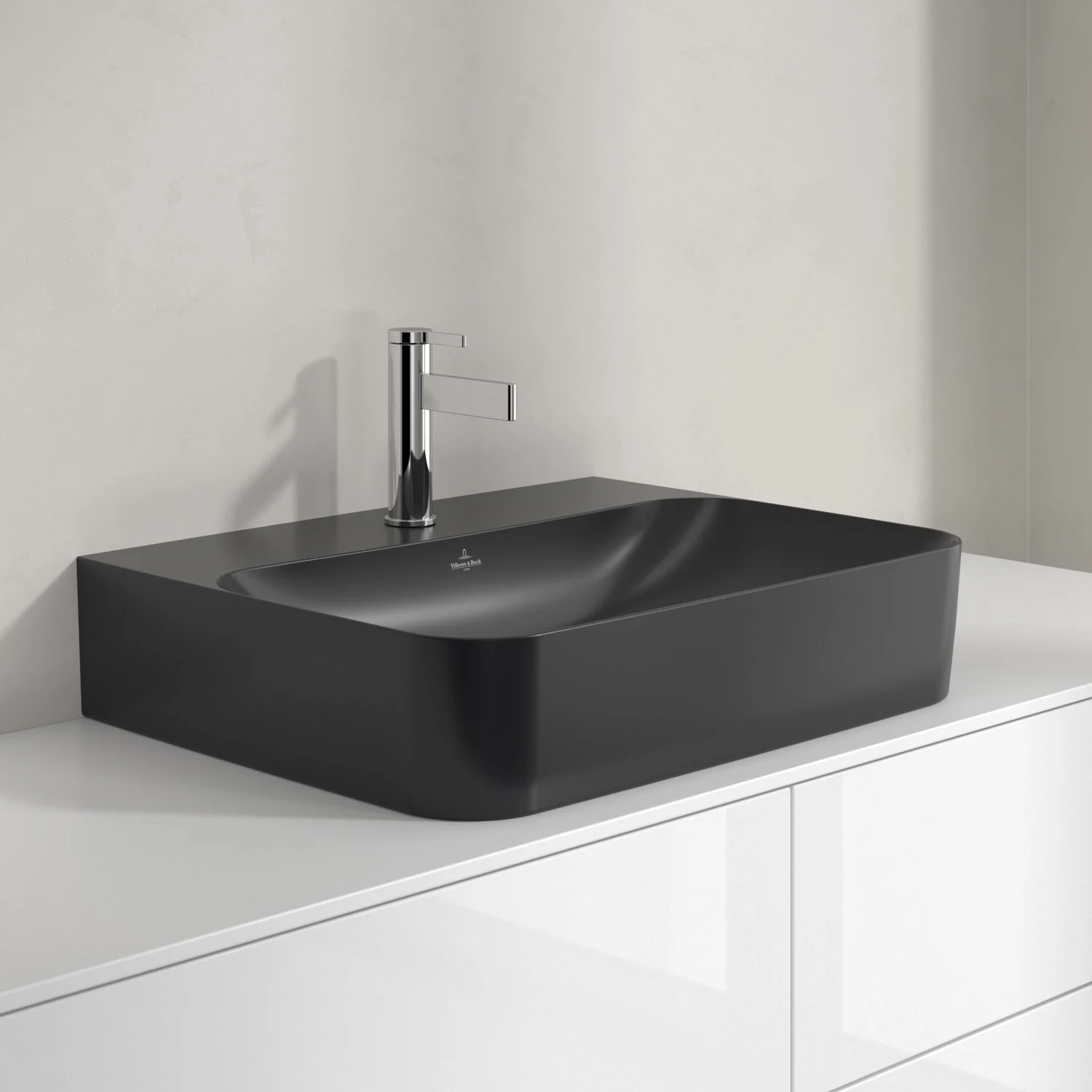 Umywalka Villeroy & Boch Finion 60 cm z jednym otworem na baterię, z przelewem ViFlow Zdjęcie 3