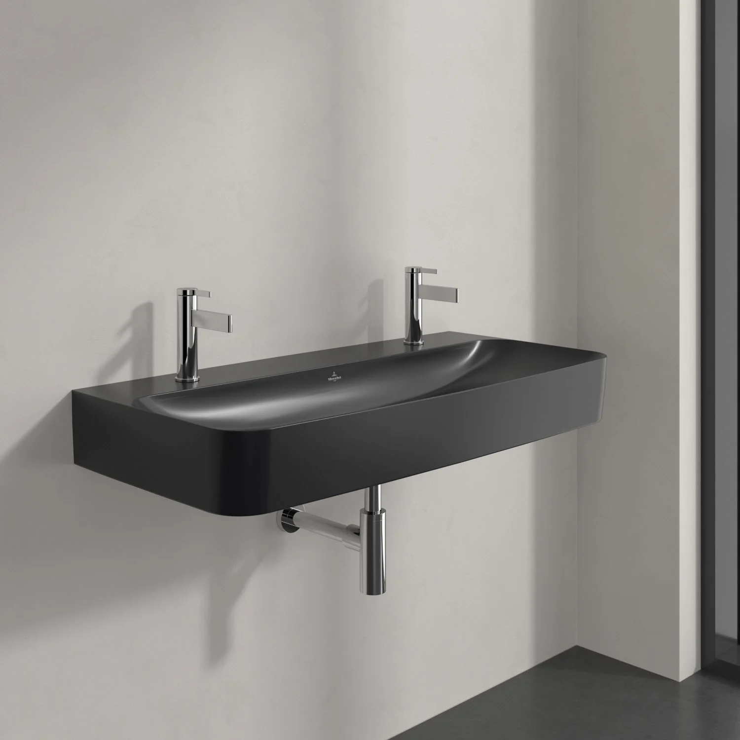 Umywalka Villeroy & Boch Finion 100 cm z 2 otworami na baterię, bez przelewu Zdjęcie 3