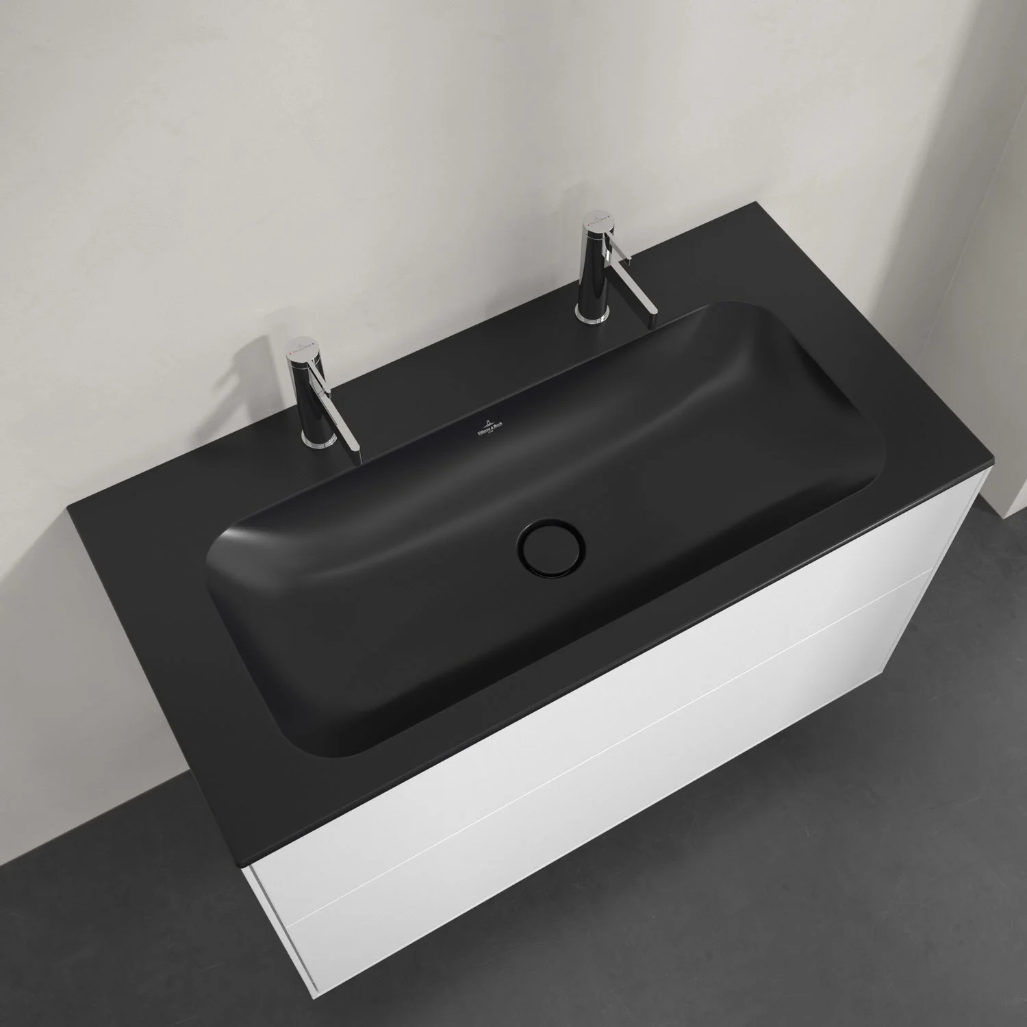 Villeroy & Boch Finion – umywalka szafkowa 100 cm, 2 otwory na baterię, bez przelewu Zdjęcie 4
