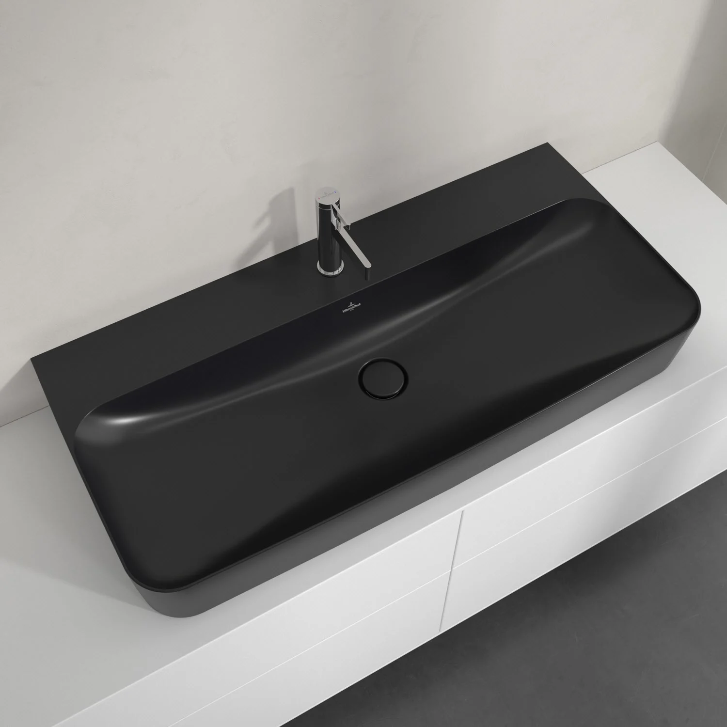 Umywalka Villeroy & Boch Finion 100 cm z jednym otworem na baterię, bez przelewu Zdjęcie 4