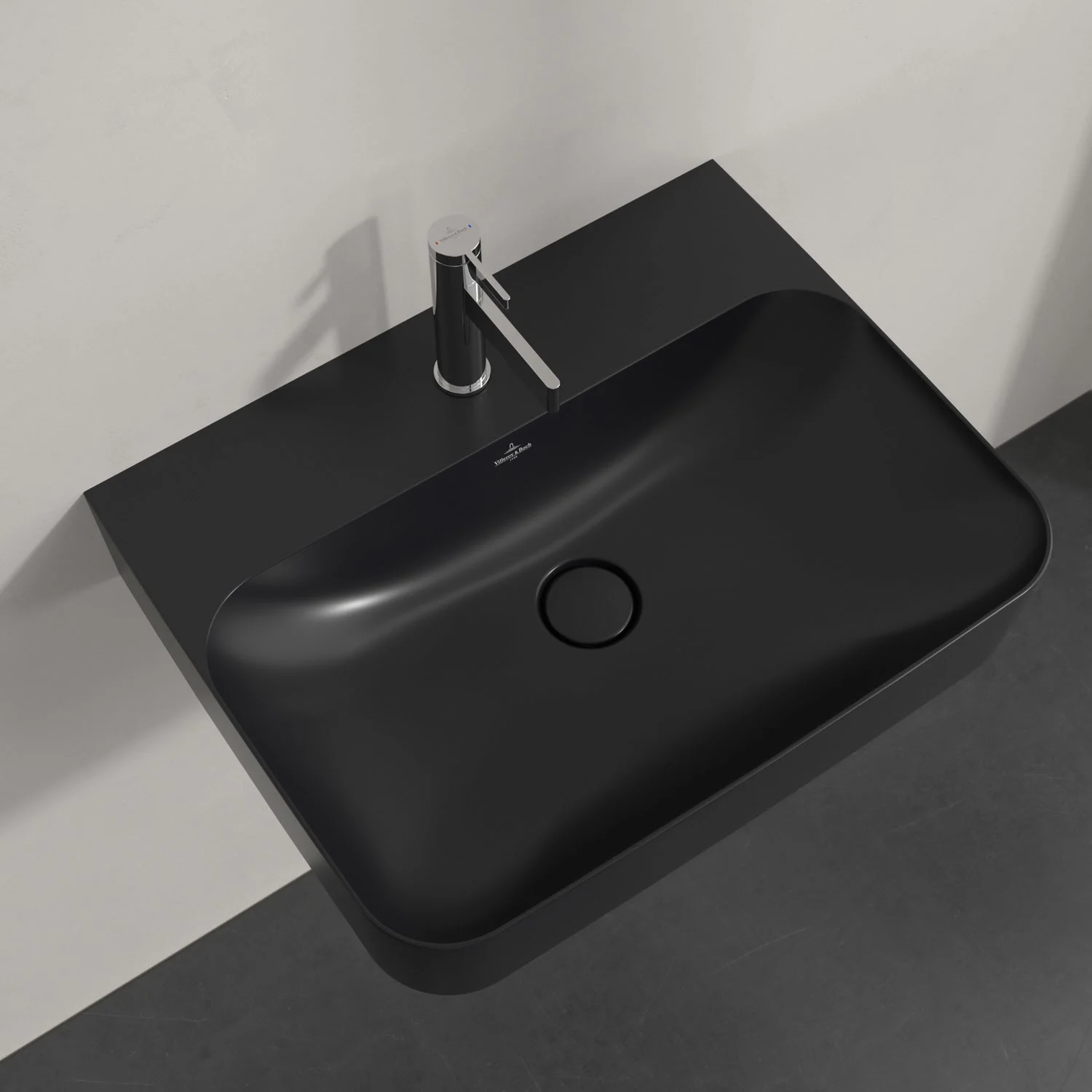 Umywalka Villeroy & Boch Finion 60 cm z jednym otworem na baterię, z przelewem ViFlow Zdjęcie 4