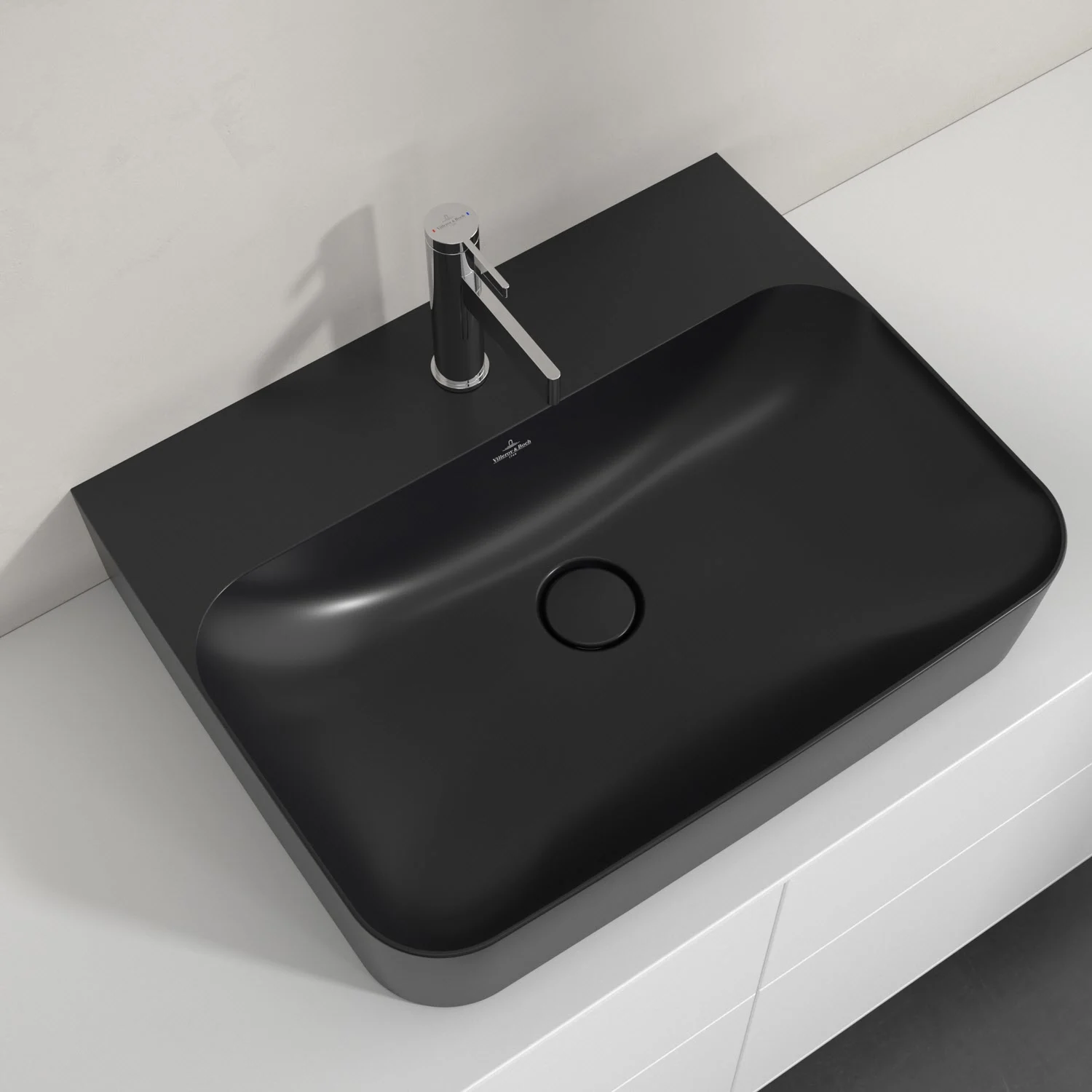 Umywalka Villeroy & Boch Finion 60 cm z jednym otworem na baterię, z przelewem ViFlow Zdjęcie 4