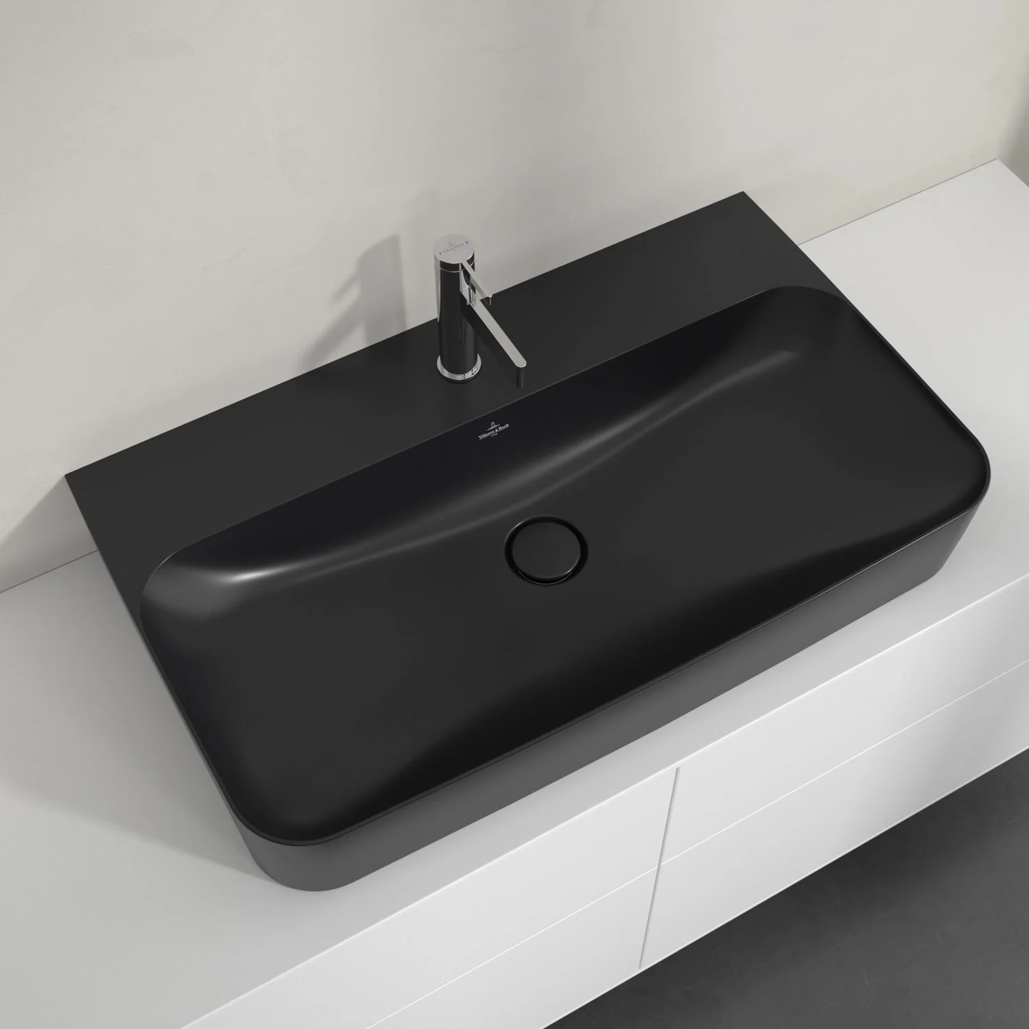 Umywalka Villeroy & Boch Finion 80 cm z jednym otworem na baterię, bez przelewu Zdjęcie 4