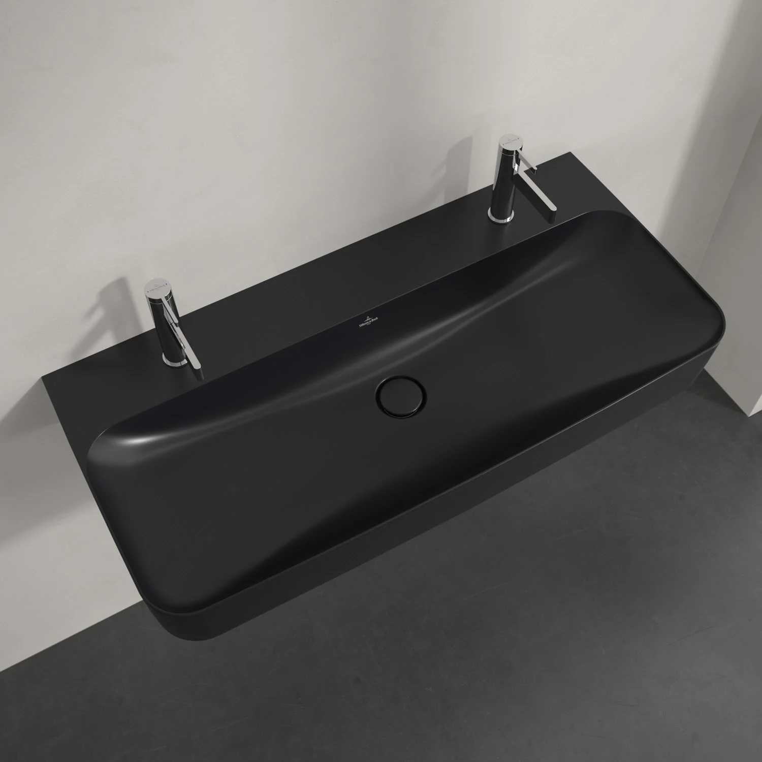 Umywalka Villeroy & Boch Finion 100 cm z 2 otworami na baterię, bez przelewu Zdjęcie 4