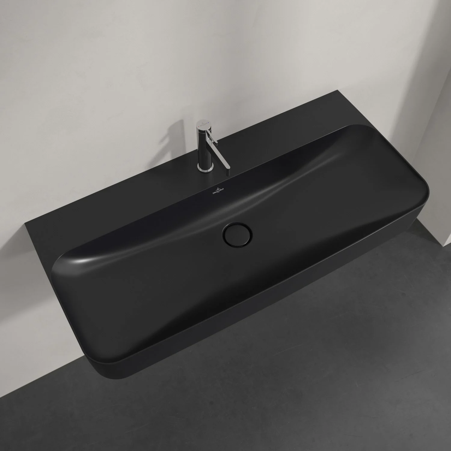 Umywalka Villeroy & Boch Finion 100 cm z jednym otworem na baterię, z przelewem ViFlow Zdjęcie 4