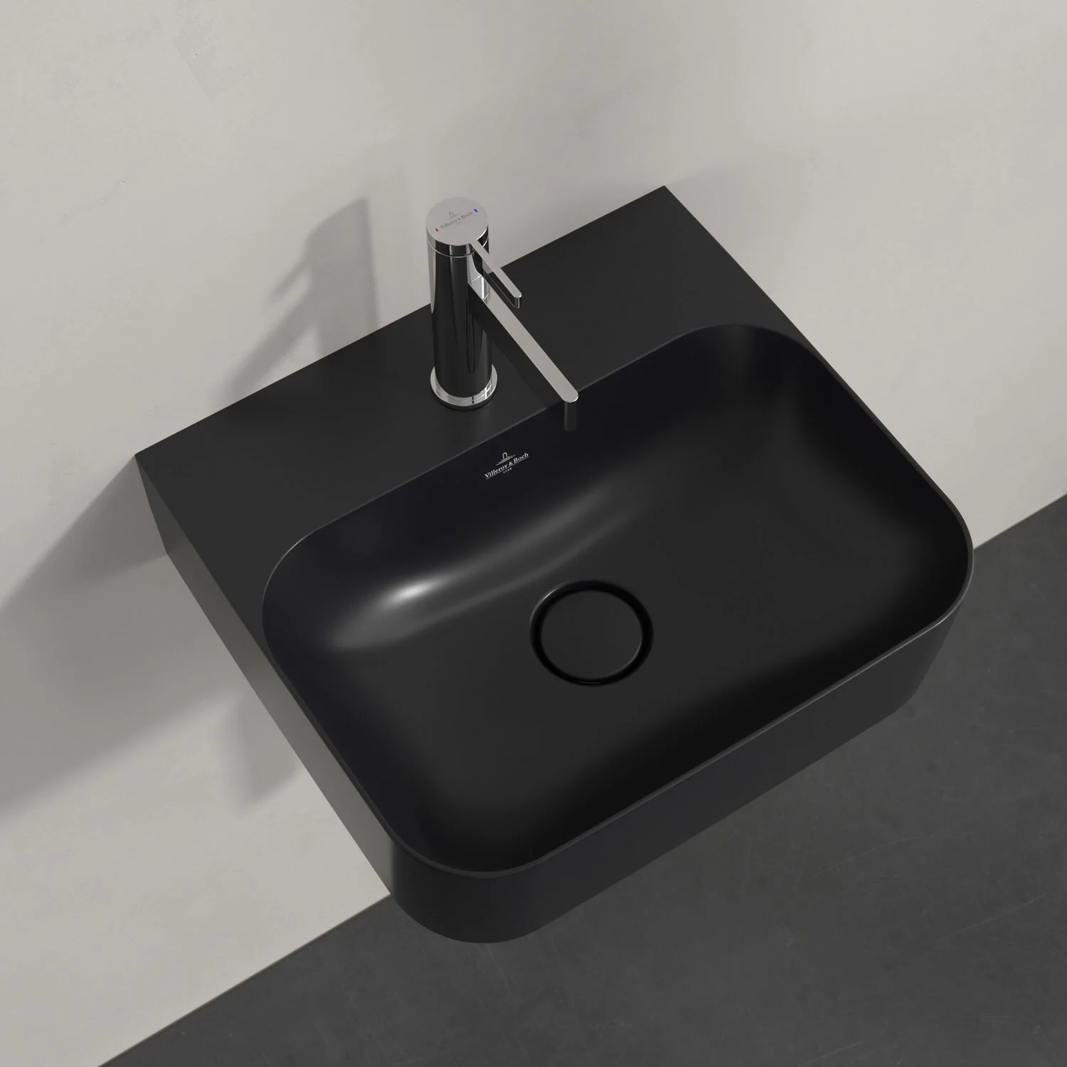 Umywalka mała Villeroy & Boch Finion 43 x 39 cm z jednym otworem na baterię, z przelewem ViFlow Zdjęcie 4