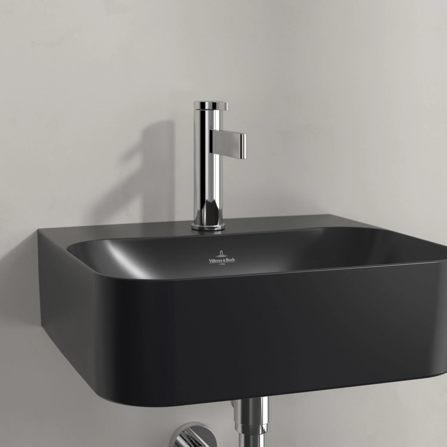 Umywalka mała Villeroy & Boch Finion 43 x 39 cm z jednym otworem na baterię, z przelewem ViFlow Zdjęcie 7