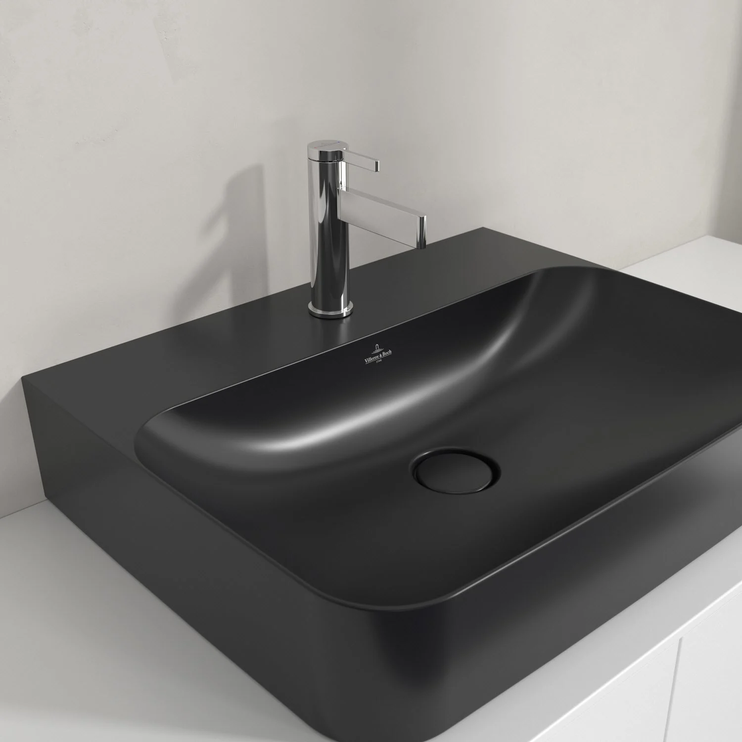 Umywalka Villeroy & Boch Finion 60 cm z jednym otworem na baterię, z przelewem ViFlow Zdjęcie 8