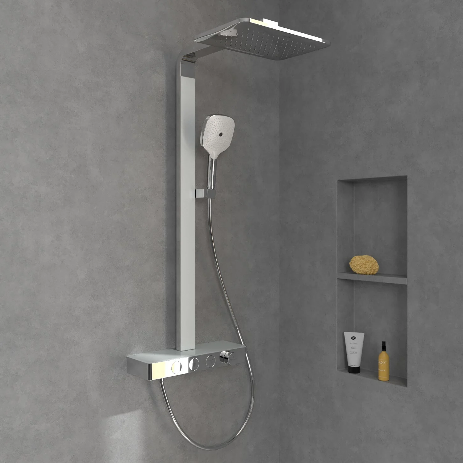 System prysznicowy w nowoczesnej łazience, Villeroy & Boch