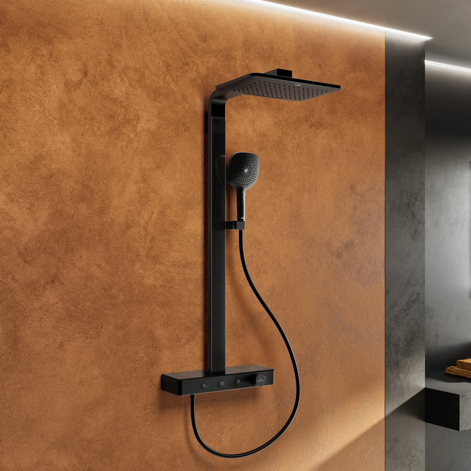 Villeroy & Boch Infinity Showers Duschsystem mit 3 Funktionen für Wandmontage Bild 11