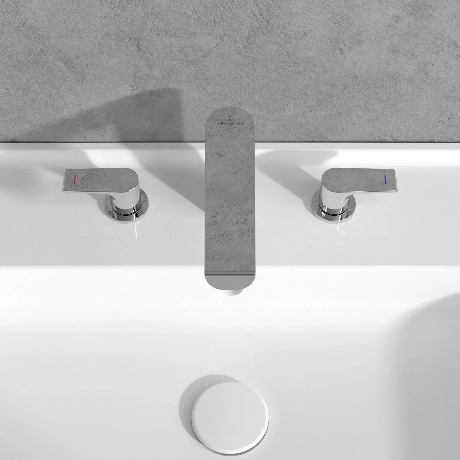 Bateria trzyotworowa na umywalce zbliżenie, Villeroy & Boch