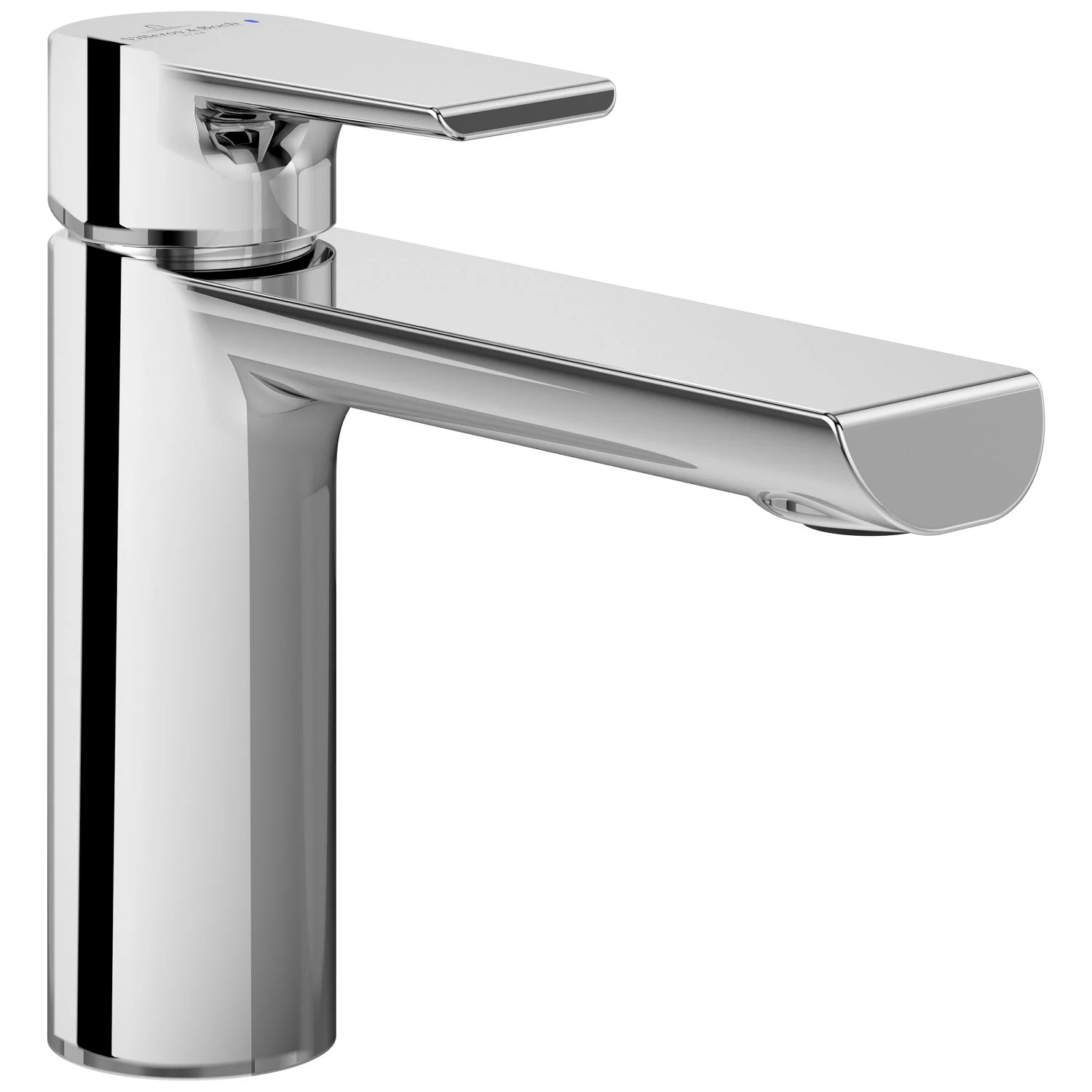Chromowana bateria jednouchwytowa widok z boku, Villeroy & Boch