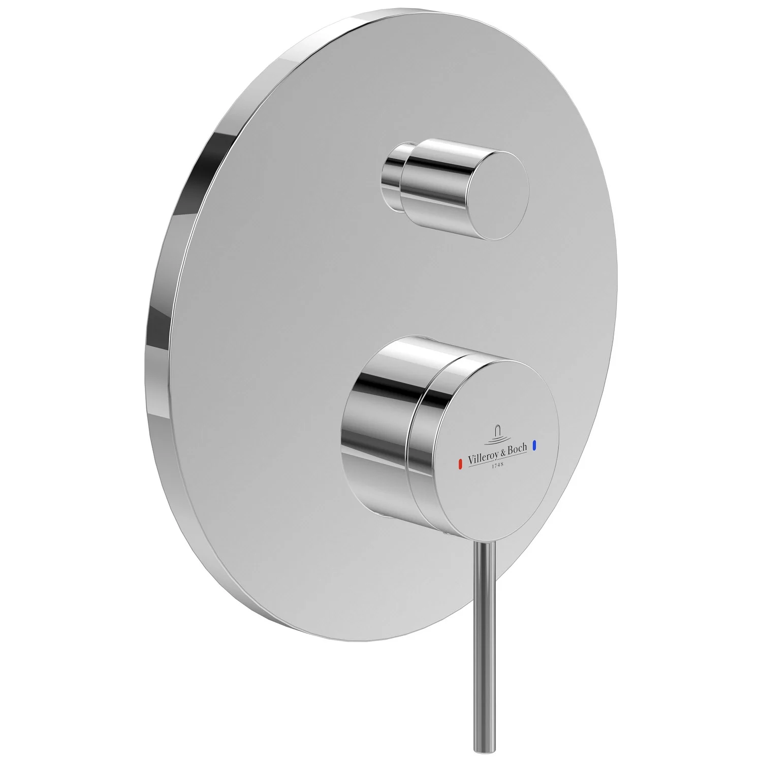 Chromowana bateria z okrągłą osłoną, Villeroy & Boch