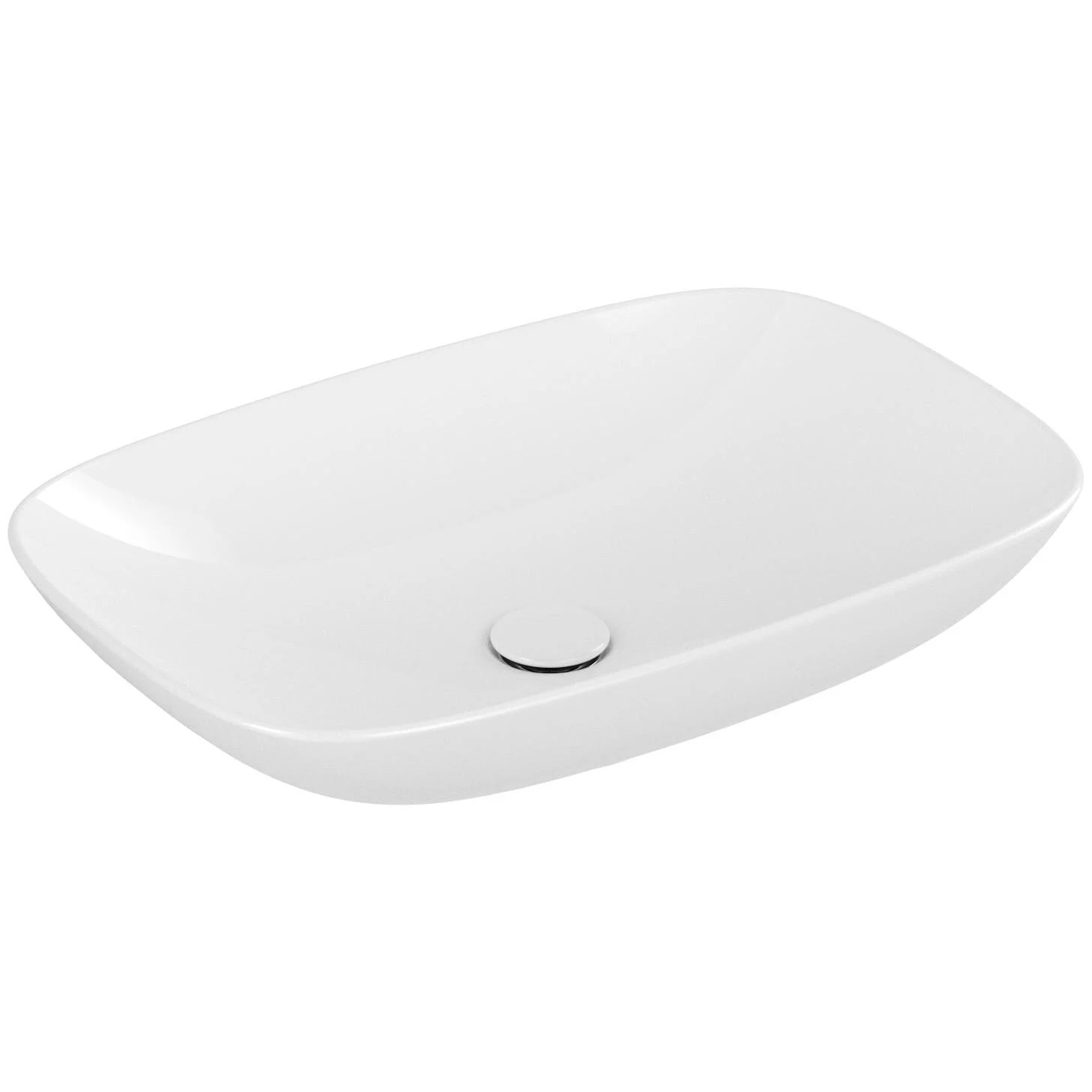 Biała umywalka w widoku z boku, Villeroy & Boch