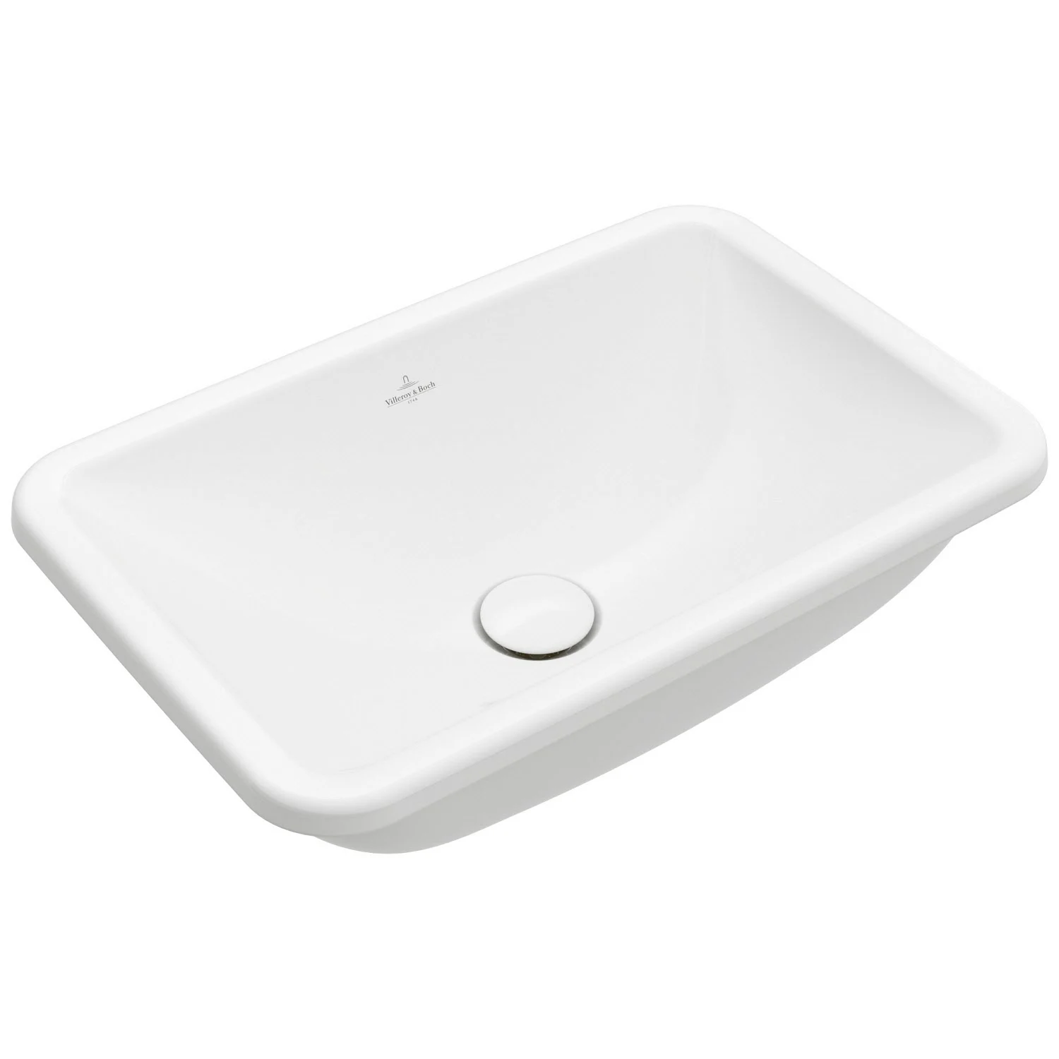 Biała umywalka w widoku z przodu, Villeroy & Boch