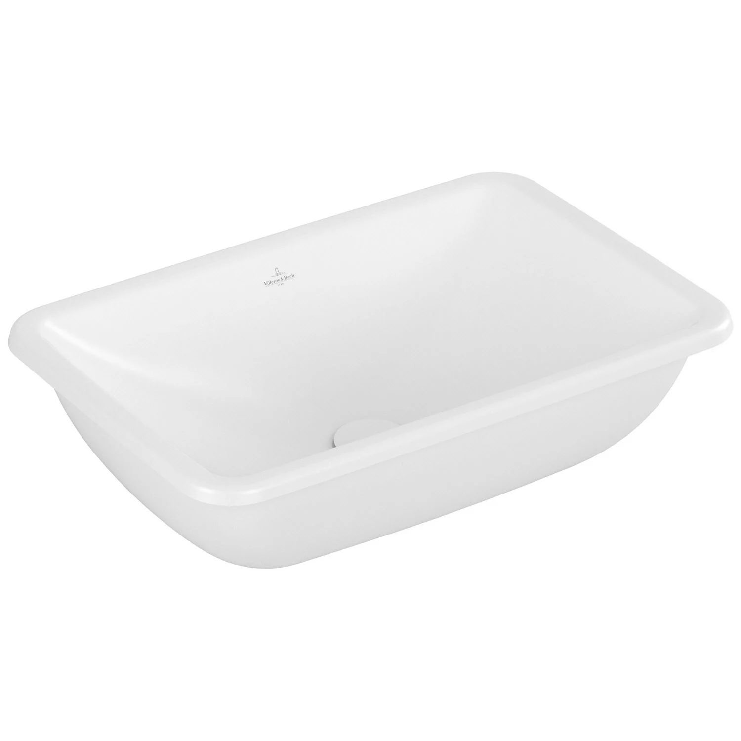 Biały zlew w widoku z boku, Villeroy & Boch