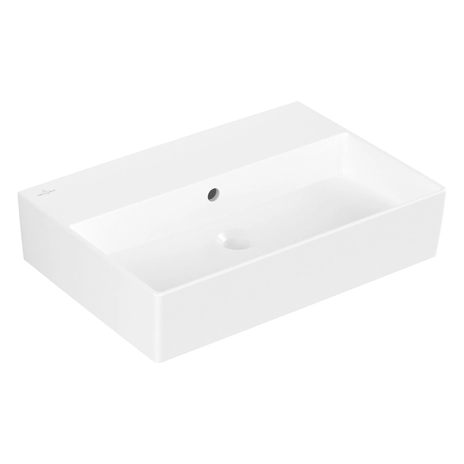 Biały zlew w widoku z boku, Villeroy & Boch