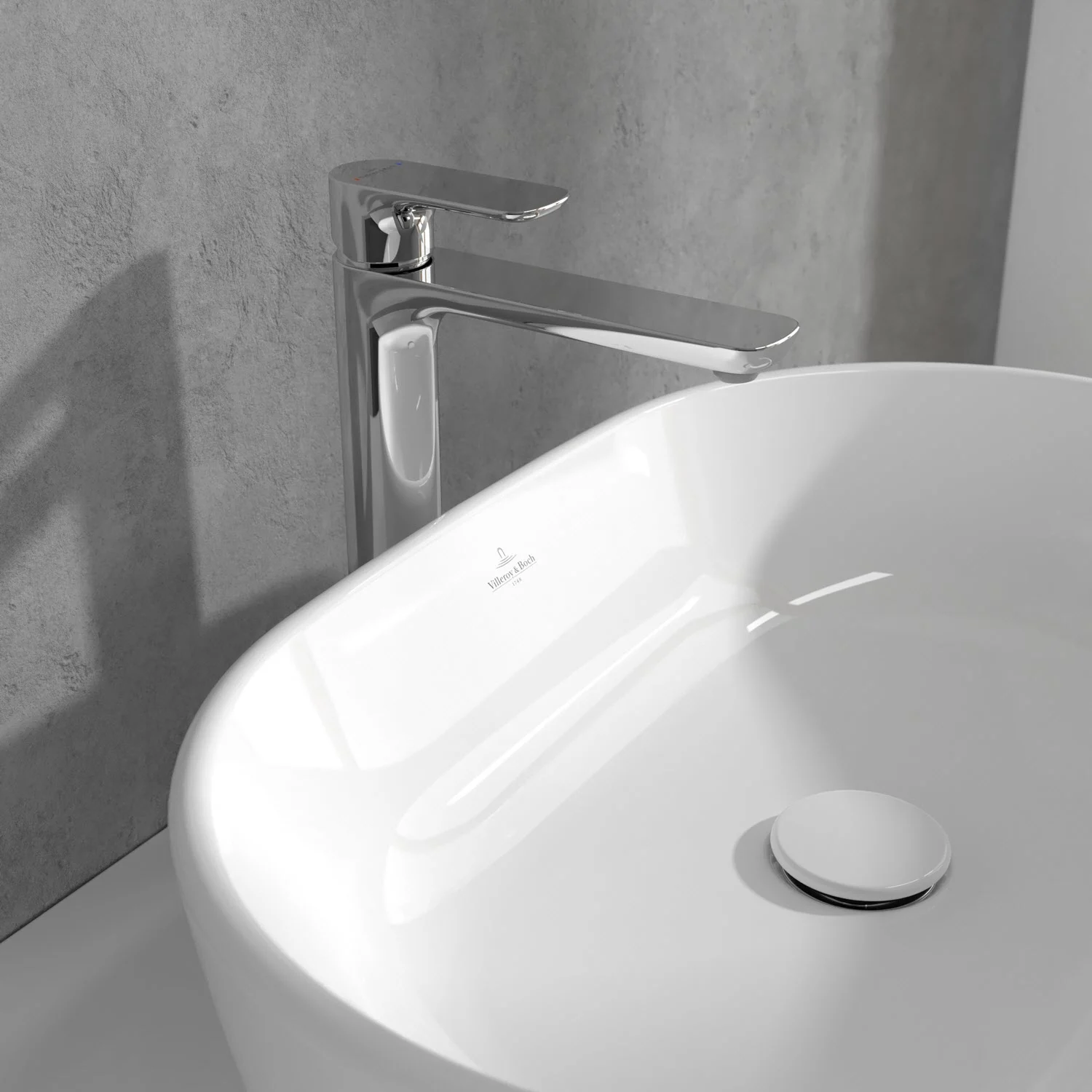 Villeroy & Boch O.novo Einhebel-Waschtischarmatur erhöht