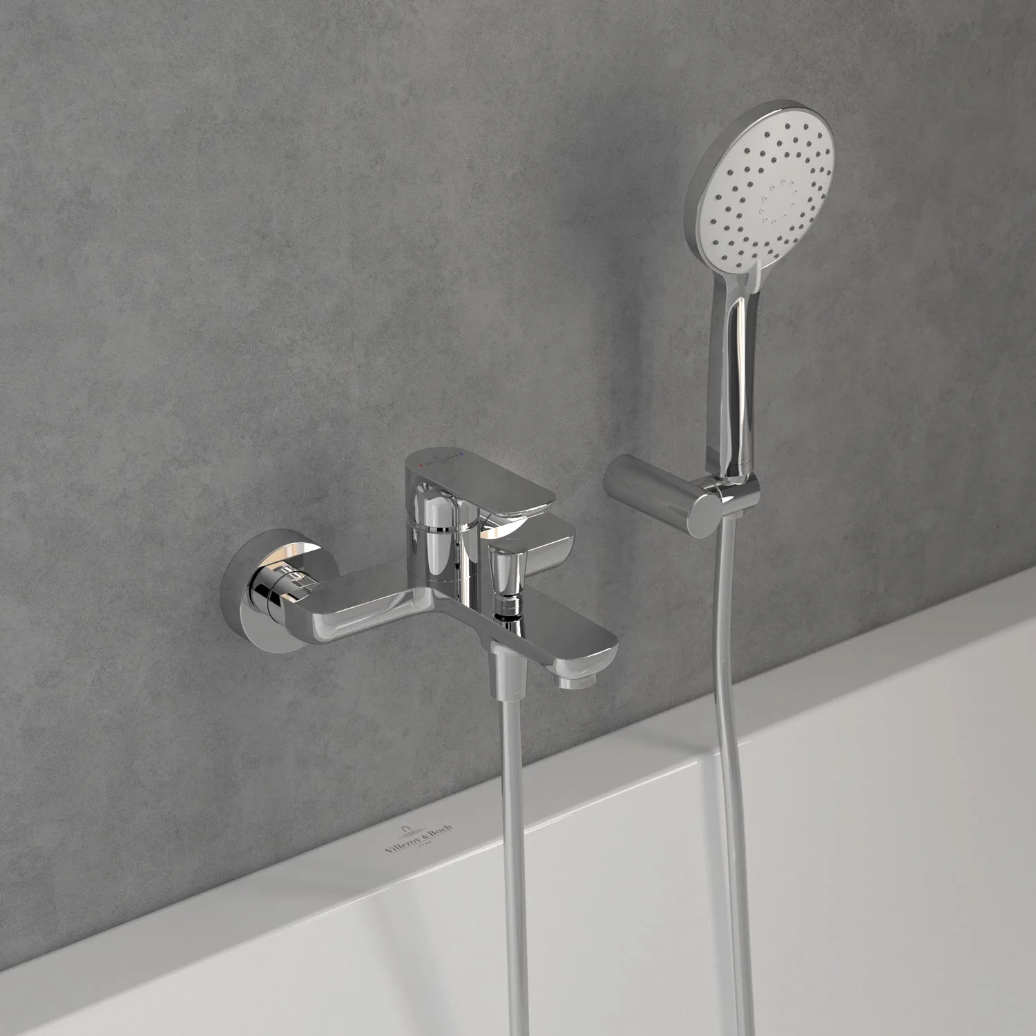 Armatura prysznicowa z rączką nad wanną, Villeroy & Boch
