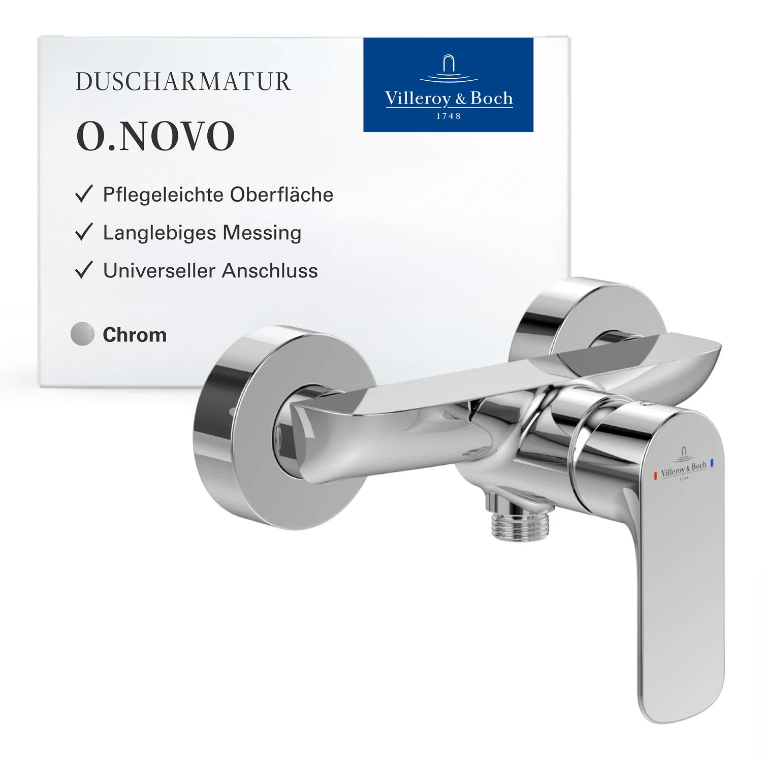 Villeroy & Boch O.novo – jednouchwytowa bateria prysznicowa Zdjęcie 3