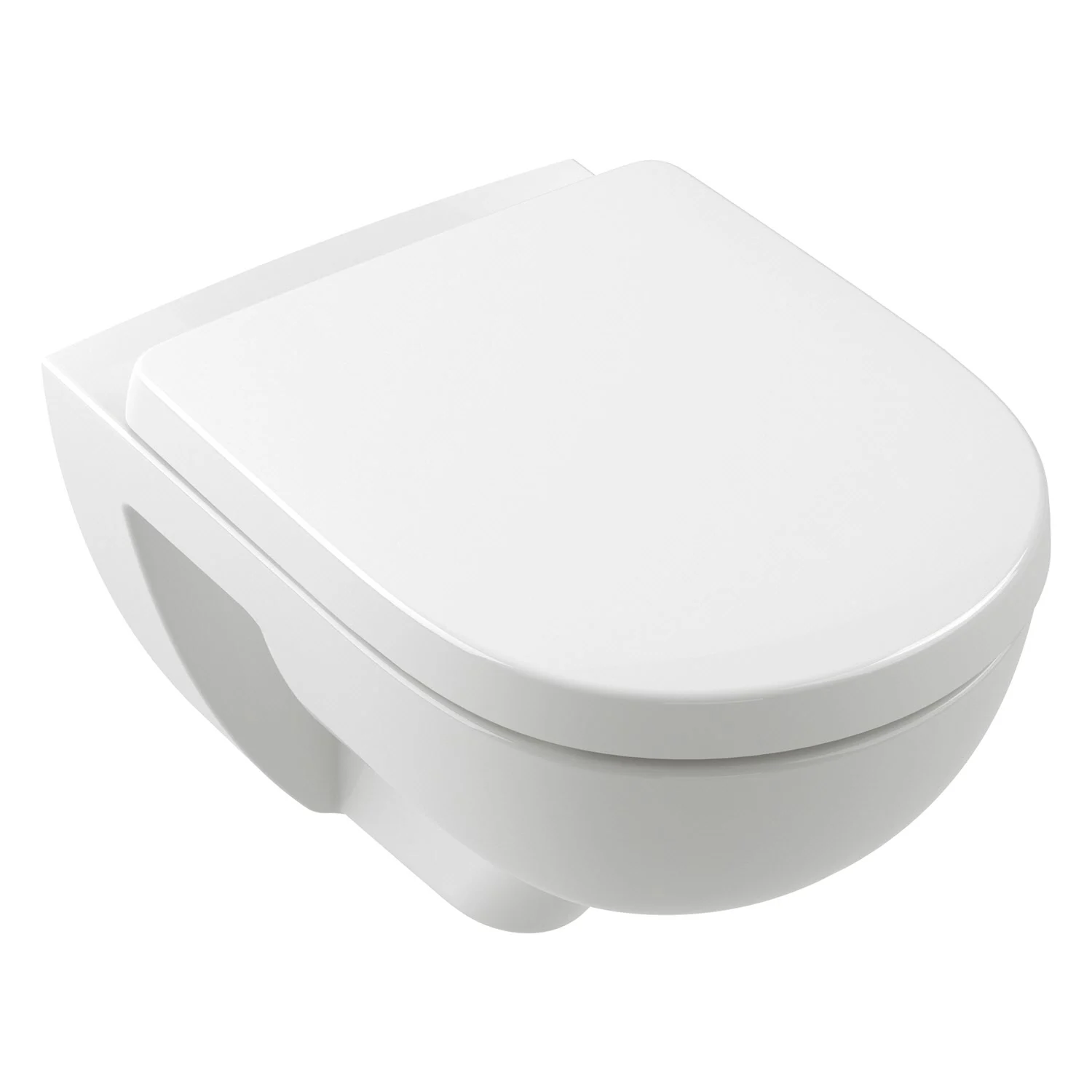 Biała toaleta z widoku bocznego, Villeroy & Boch