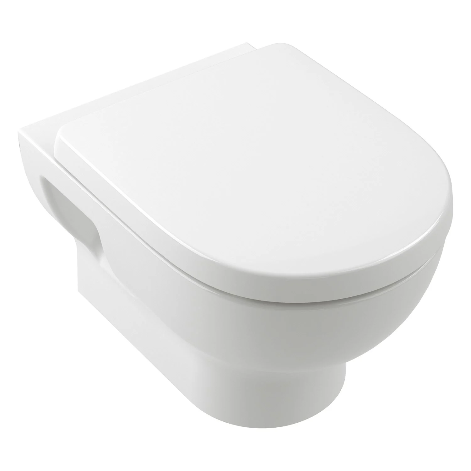 Toaleta w kolorze białym, wycięta, Villeroy & Boch