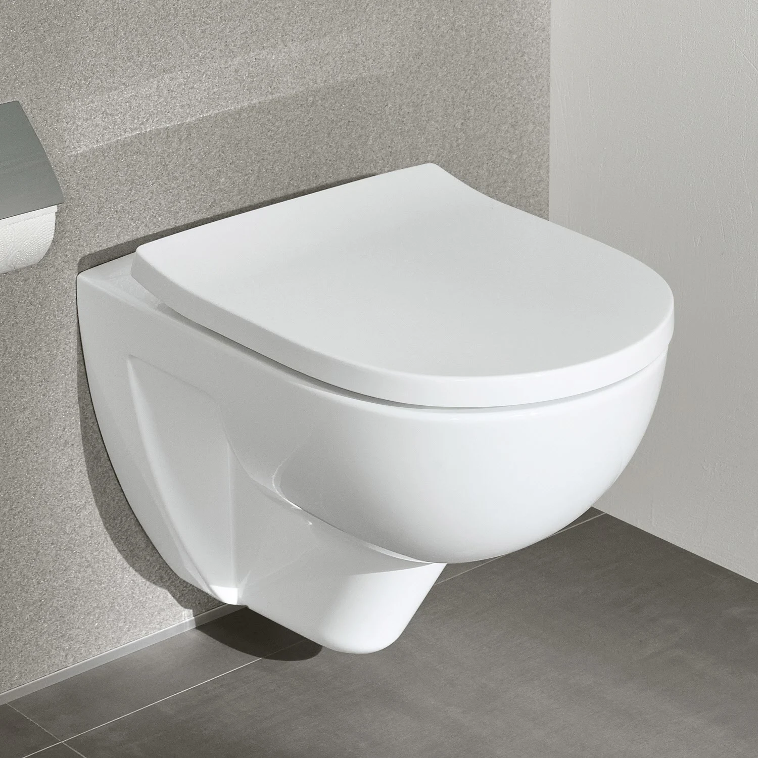 Wisząca toaleta w zbliżeniu, Villeroy & Boch